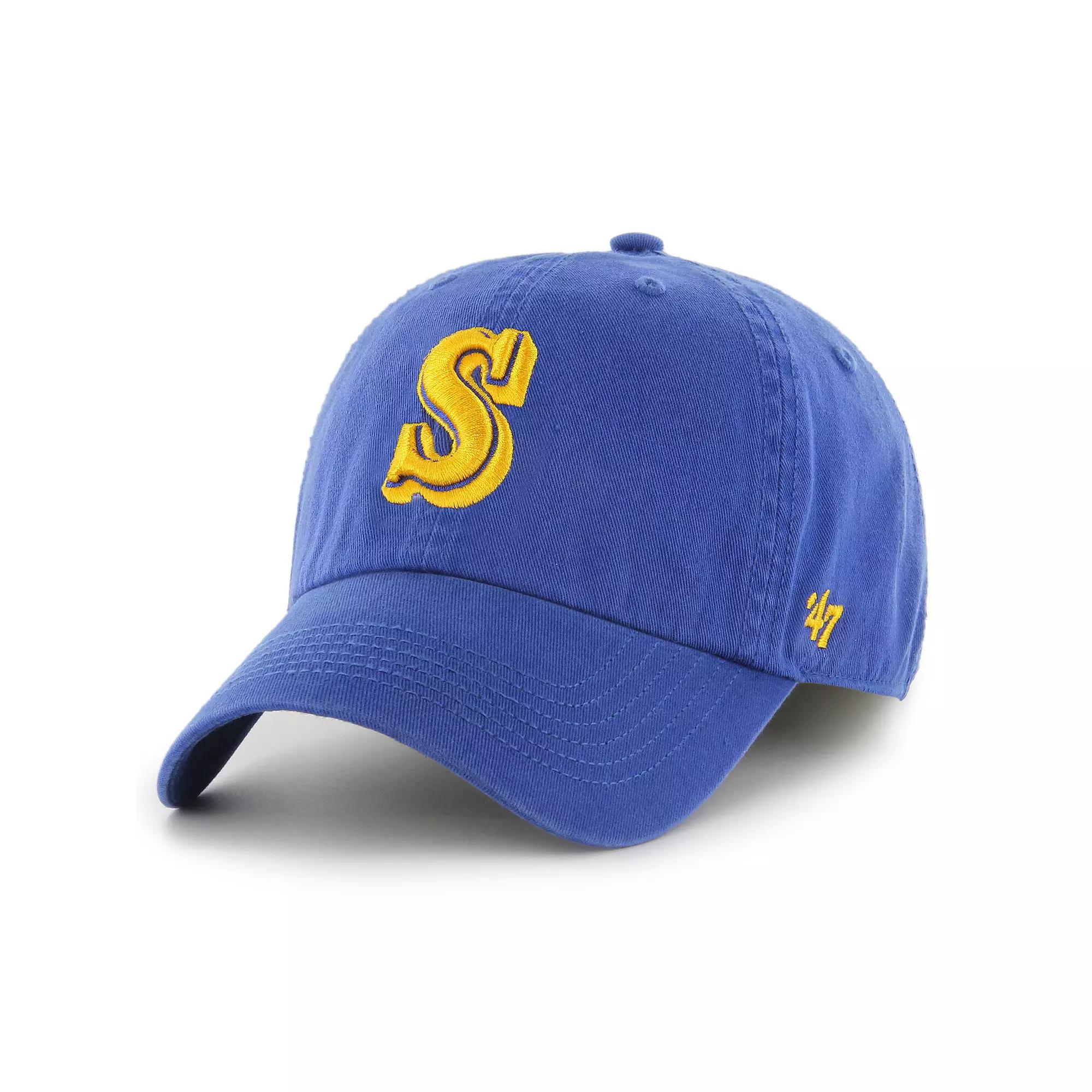 Men's '47 Royal Seattle Mariners Cooperstown Collection Franchise Fitted Hat, Size: Medium, Blue Product Image