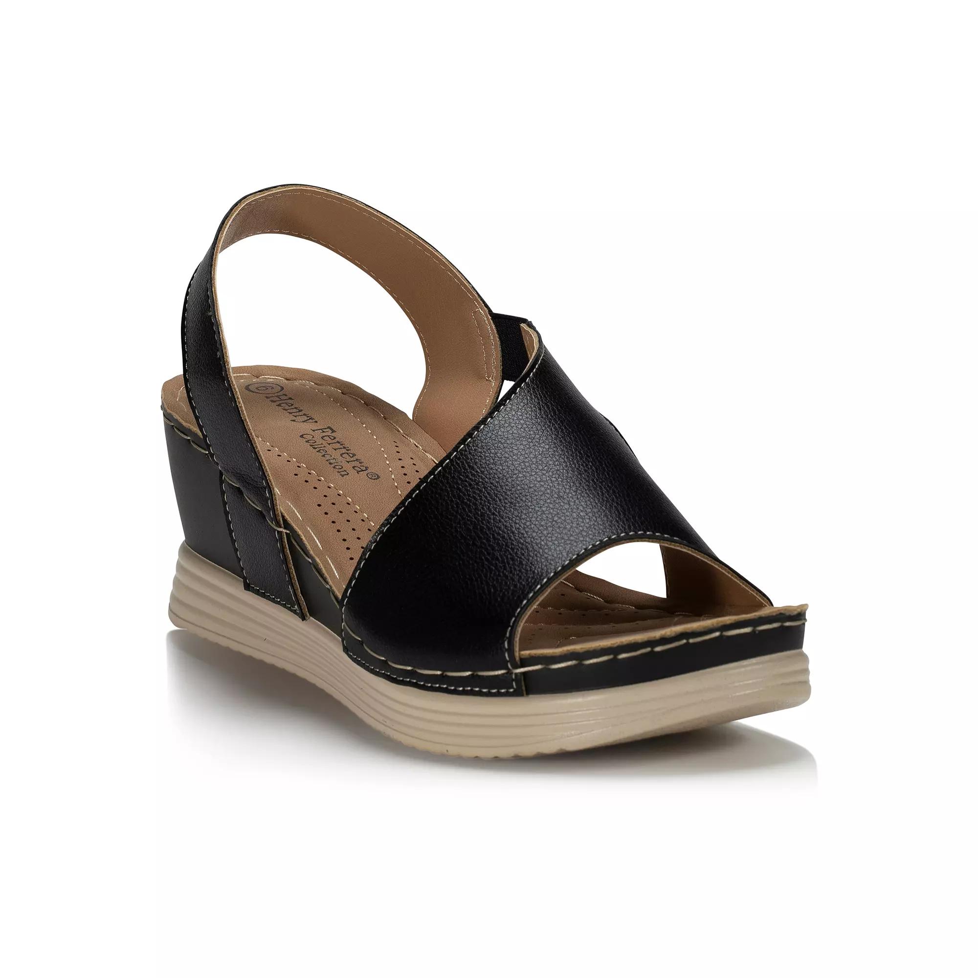 Henry Ferrera Comfort 70 Women's Wedge Sandals, Size: 11, Black Product Image