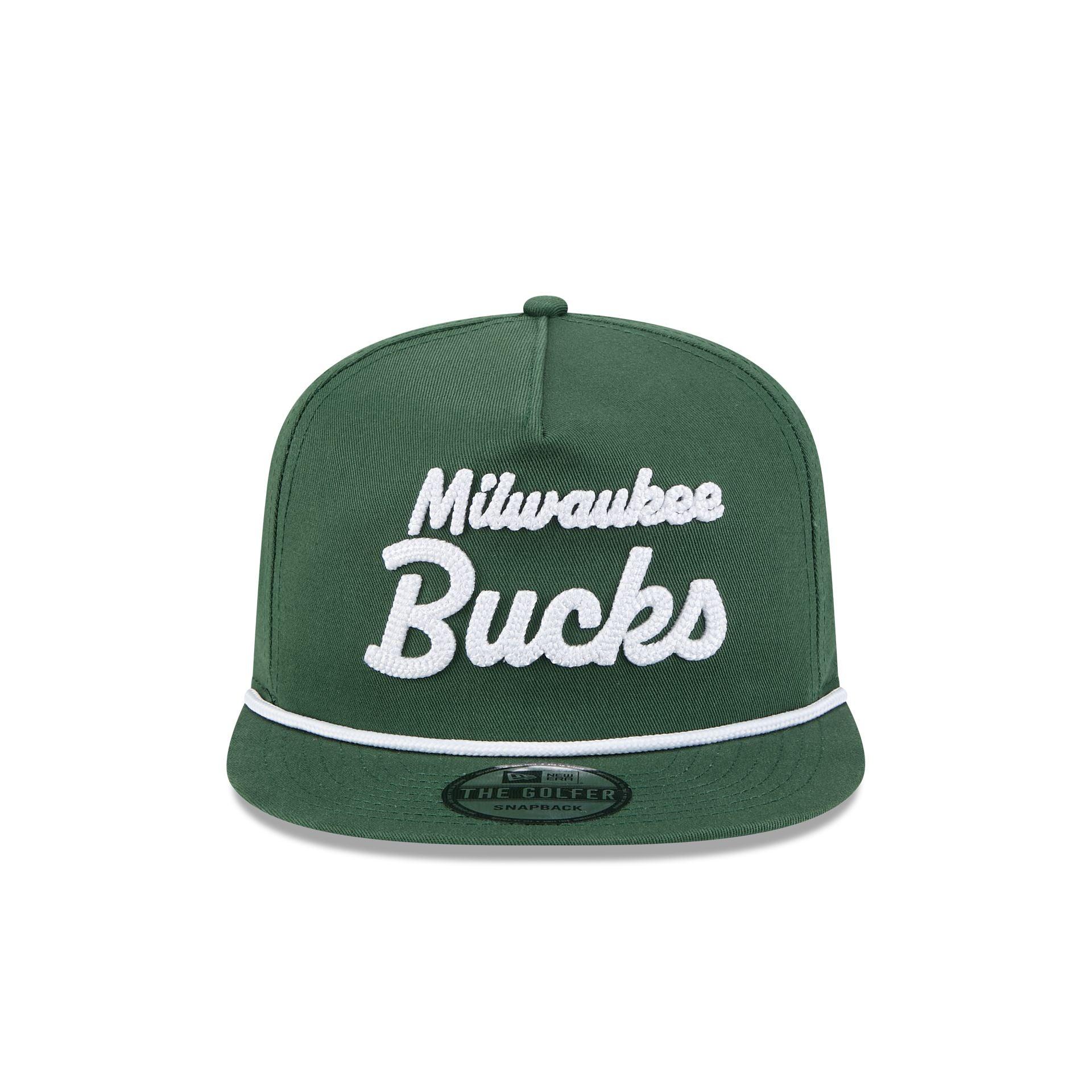 Milwaukee Bucks Team Text Golfer Hat Male Product Image
