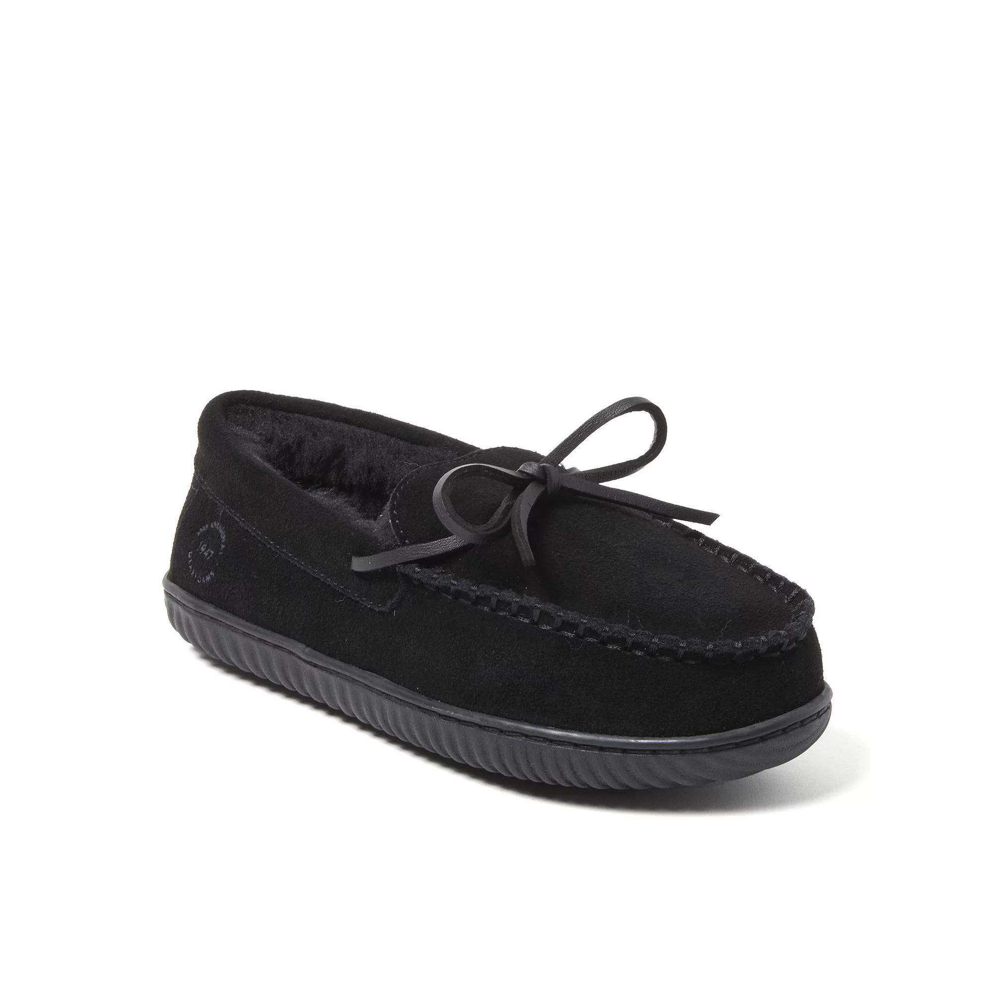Dearfoams Harriet Women's Genuine Suede Moc Slippers,  Product Image