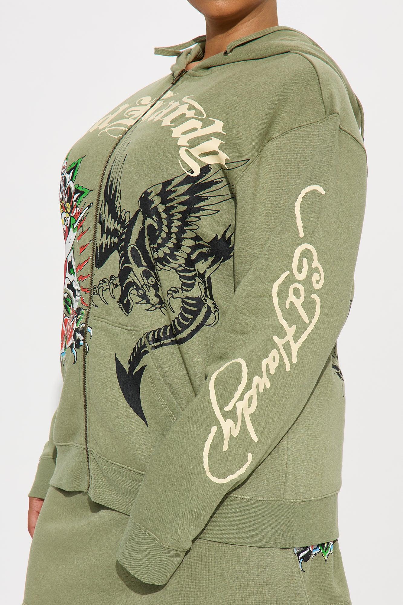 Ed Hardy Heart Of Roses Skirt Set - Sage Product Image