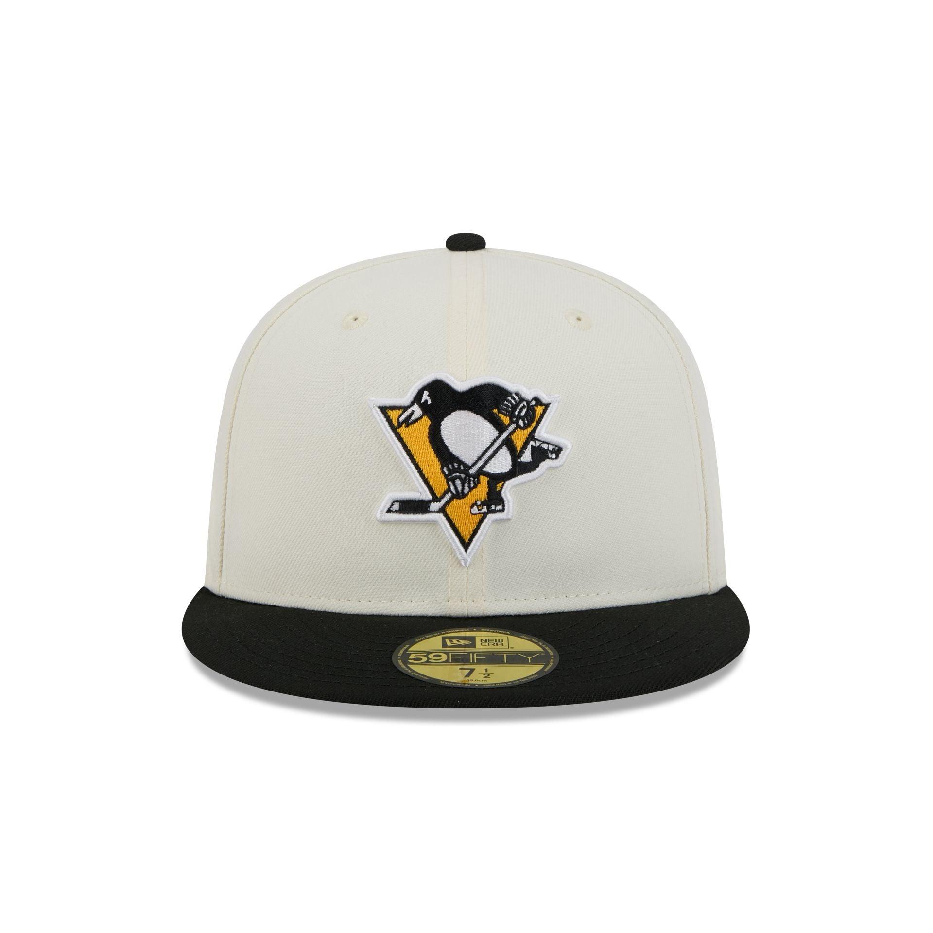 Pittsburgh Penguins Chrome White 59FIFTY Fitted Hat Male Product Image