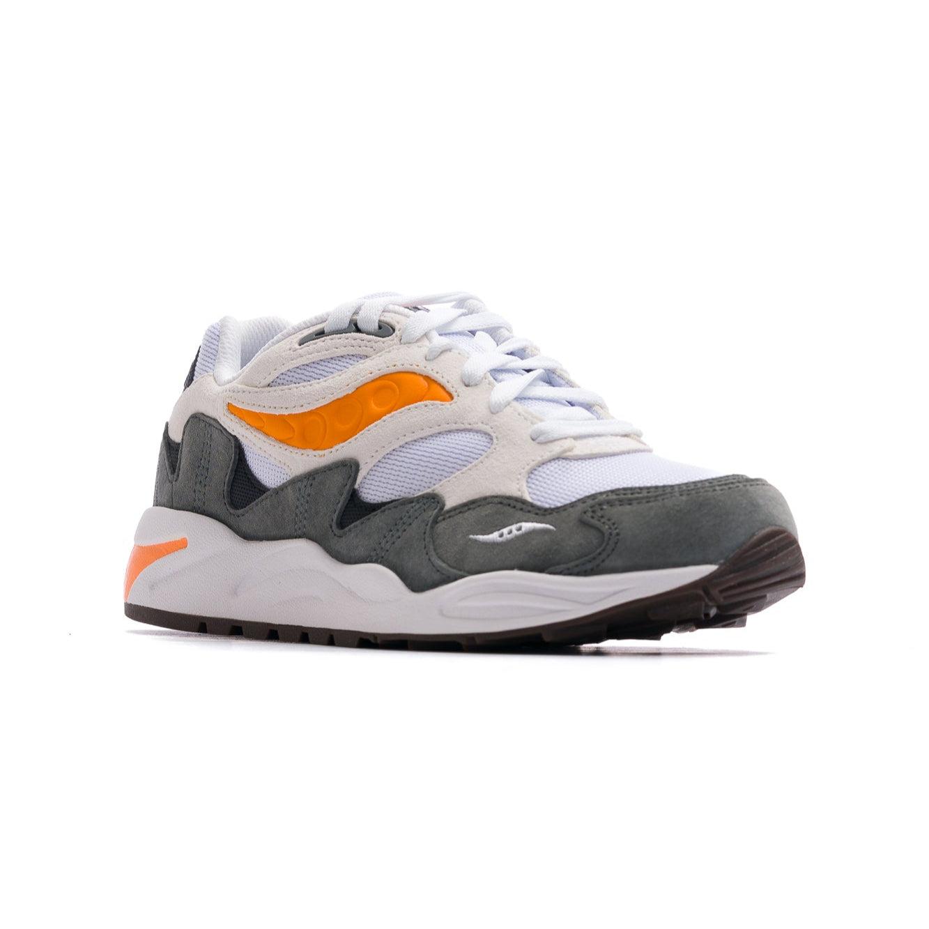 Saucony Original Grid Shadow 2 - White/Grey Product Image