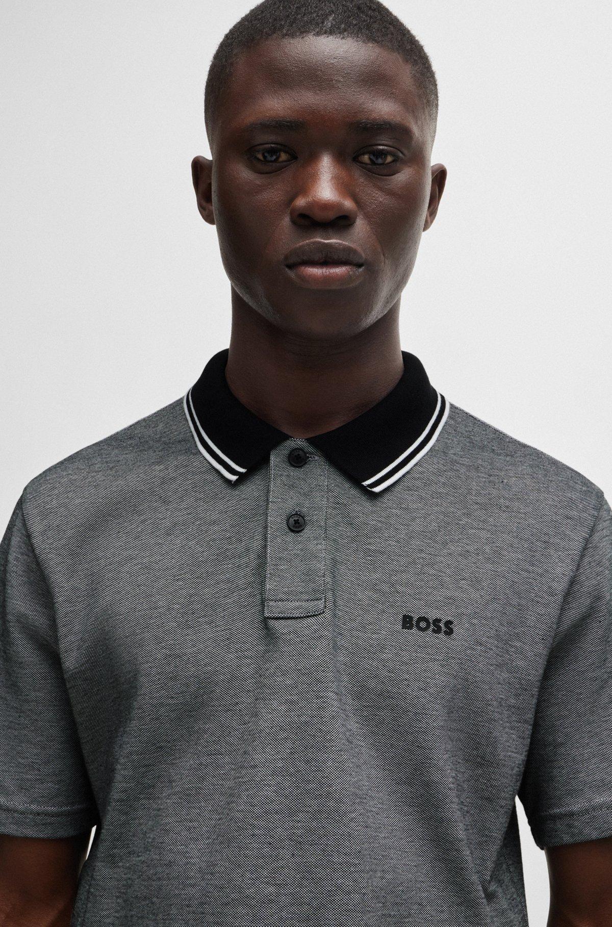 Relaxed-fit polo shirt in Oxford-piqué cotton Product Image