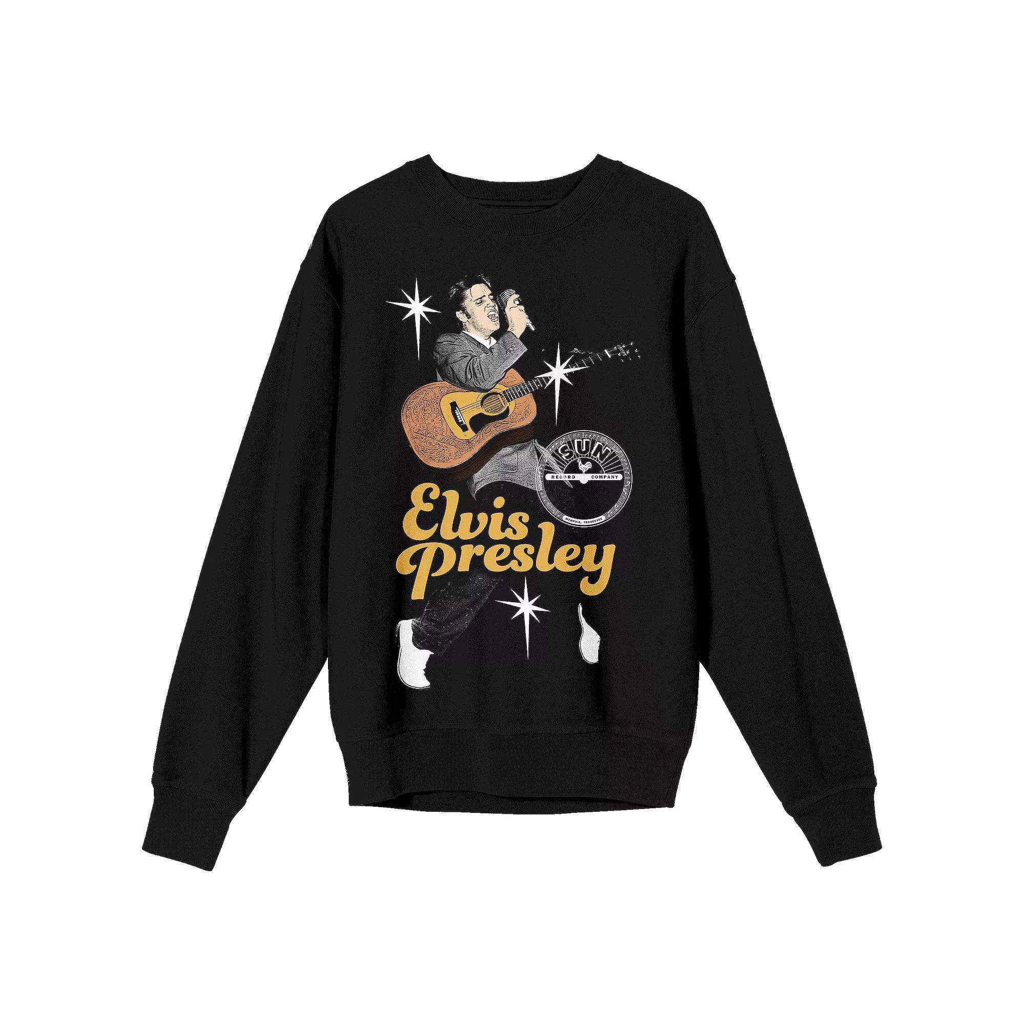Men's Sun Records Elvis Presley Long Sleeve Graphic Tee,  Product Image