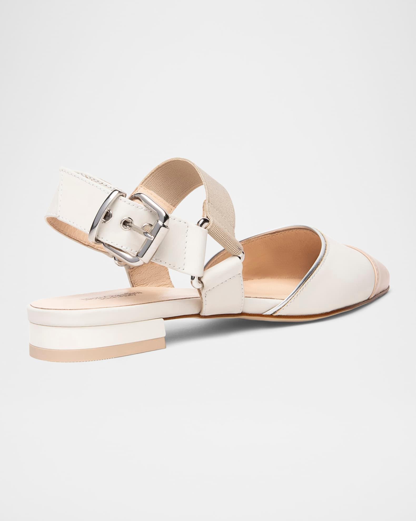 Bicolor Cap-Toe Slingback Flats Product Image