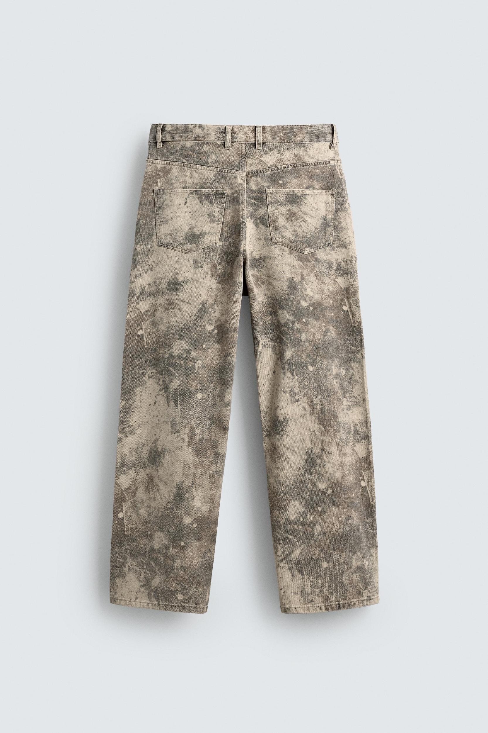 ABSTRACT PRINT BAGGY FIT PANTS Product Image