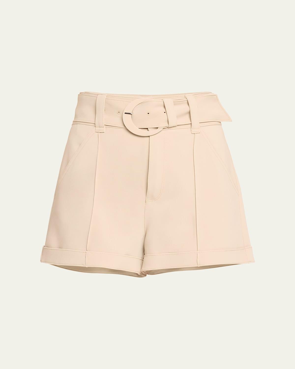 Womens Aldi Belted High-Waisted Shorts Product Image