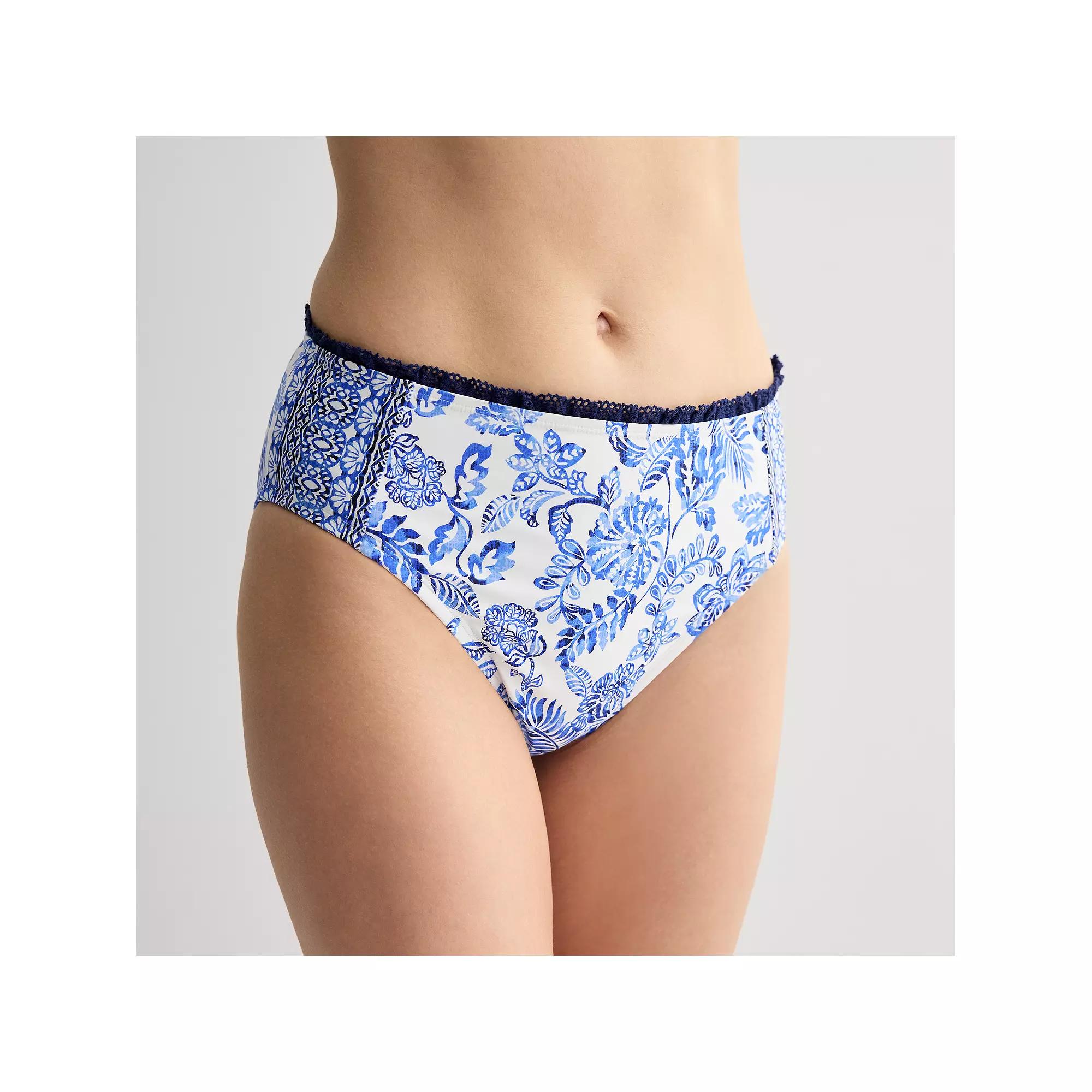 Women's Freshwater Banded Hipster Swim Bottoms,  Product Image