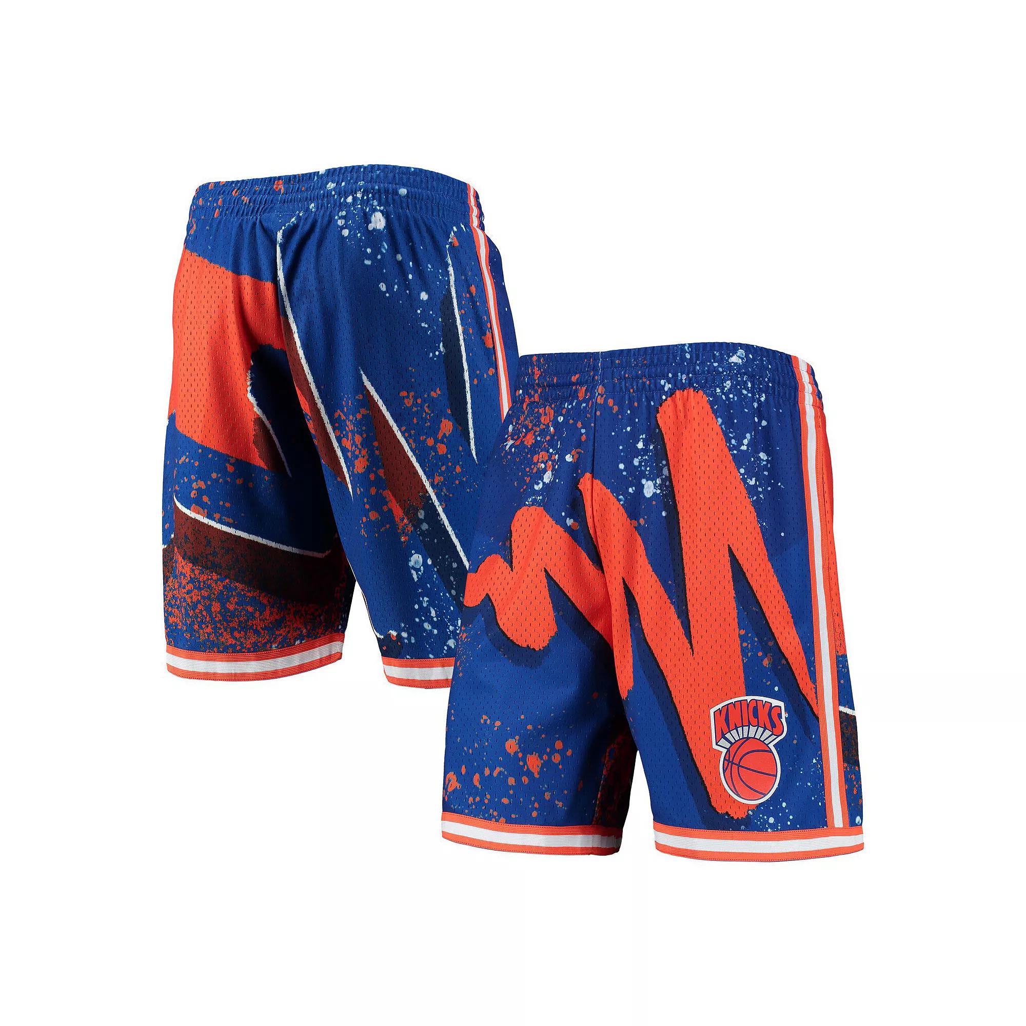 Men's Mitchell & Ness Blue New York Knicks Hardwood Classics 1991 Hyper Hoops Swingman Shorts, Size: Medium Product Image