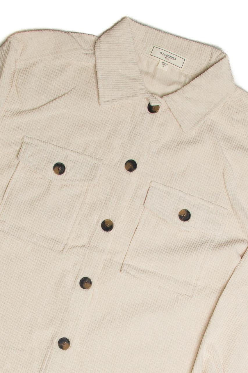 Pale Oversized Corduroy Shirt Product Image