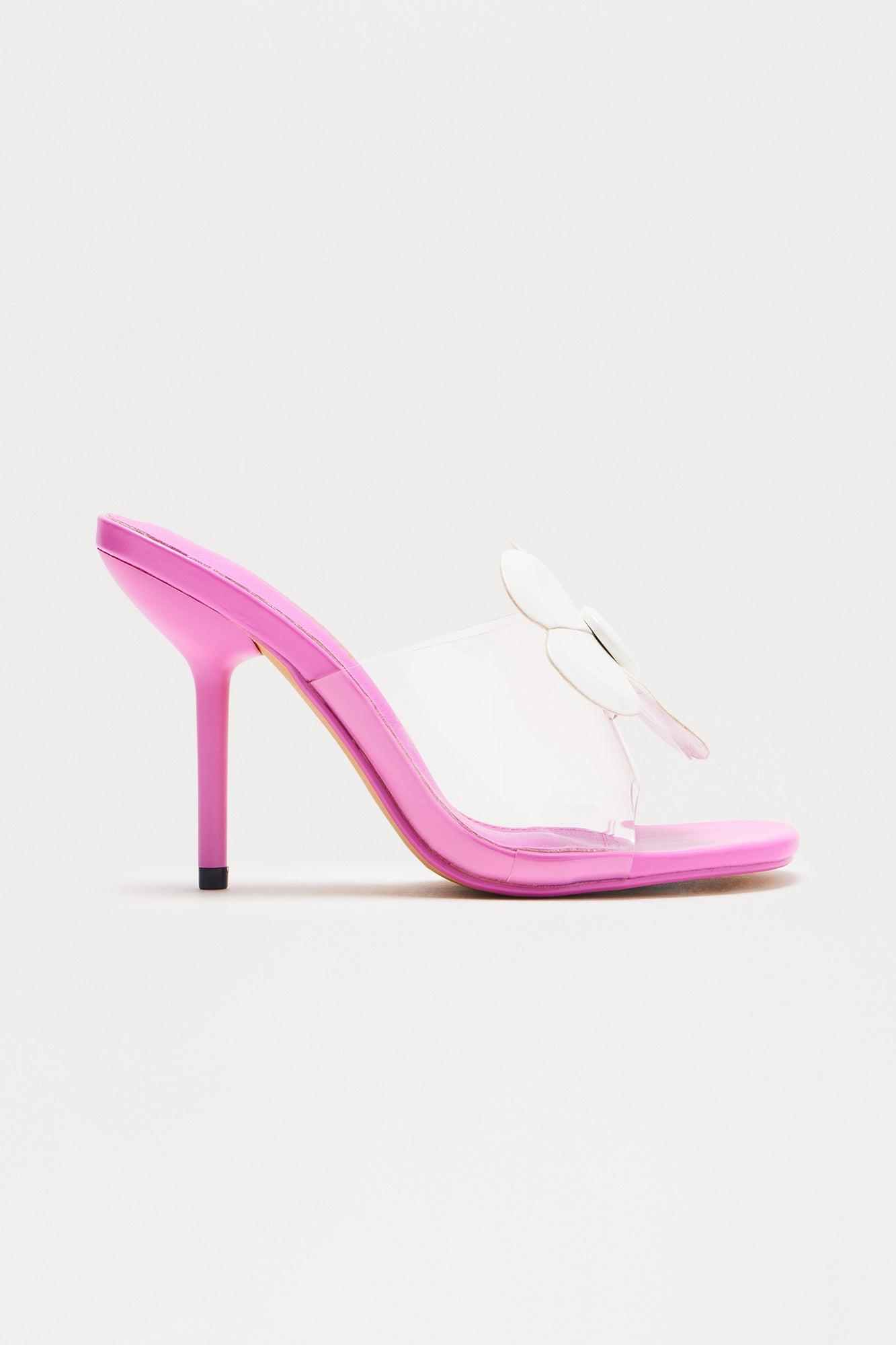 Floral Glamour Heels - Pink/combo Product Image