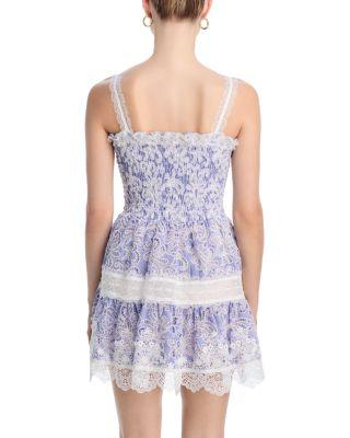 Aerin Lace Trim Mini Dress Product Image