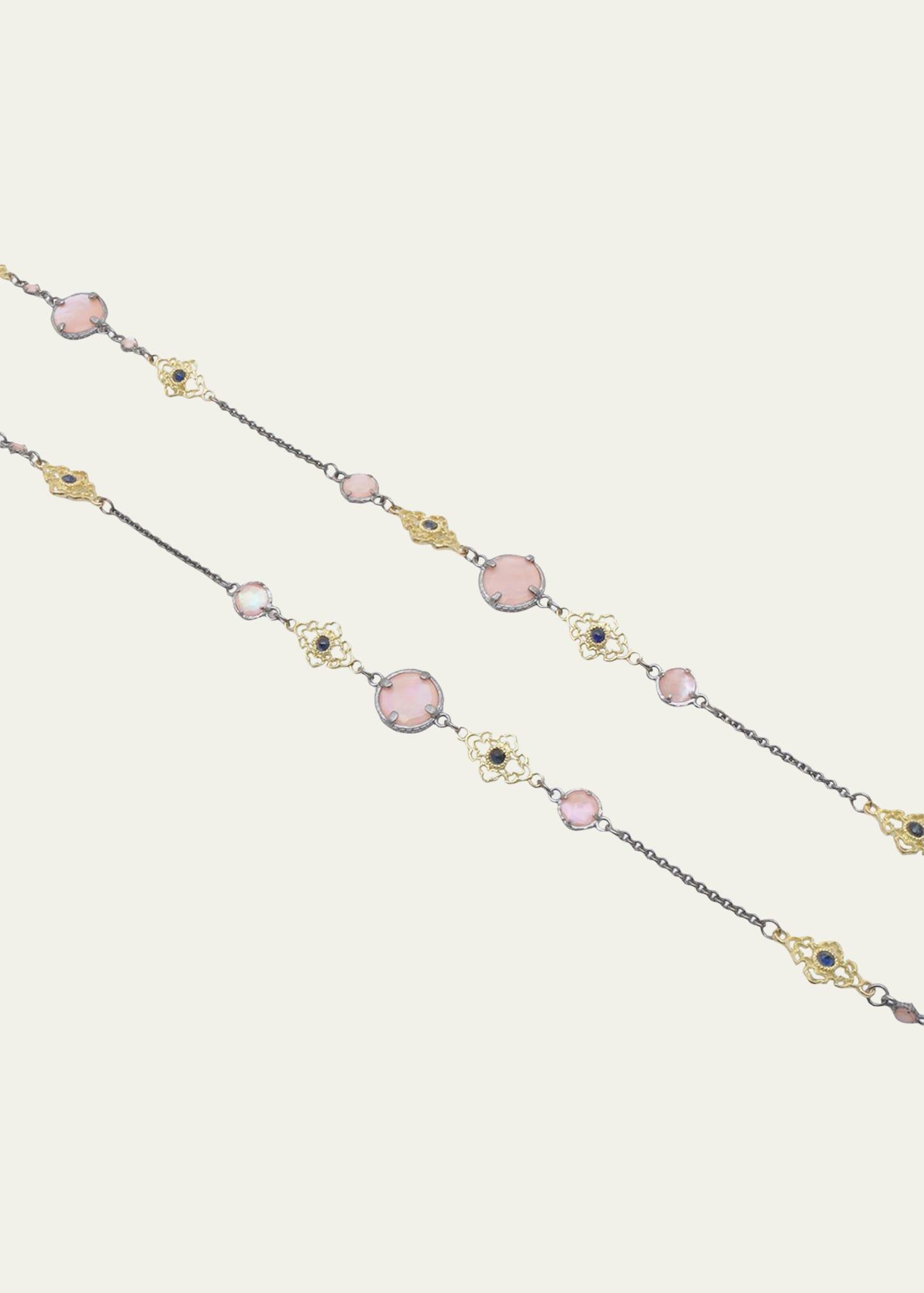 Old World ID Scroll Bracelet with Diamonds, Size M Product Image