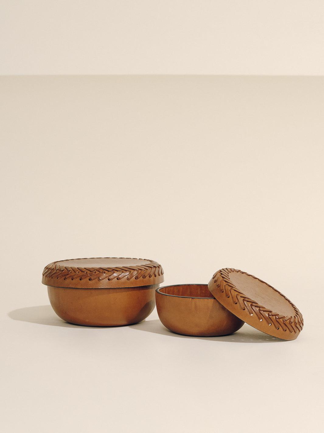 The Box Set in Leather Lace Trim Product Image