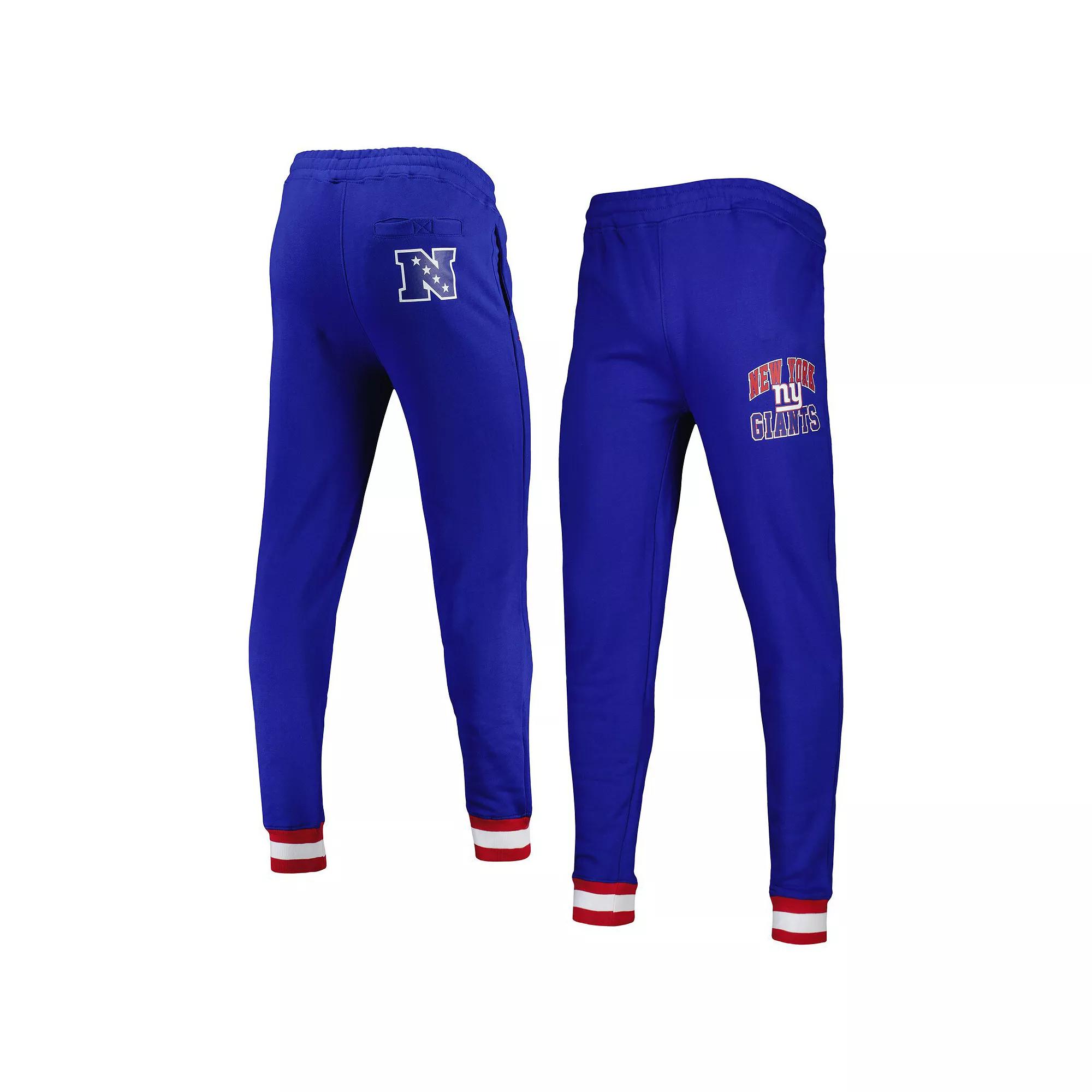 Men's Starter Royal New York Giants Blitz Fleece Jogger Pants,  Product Image