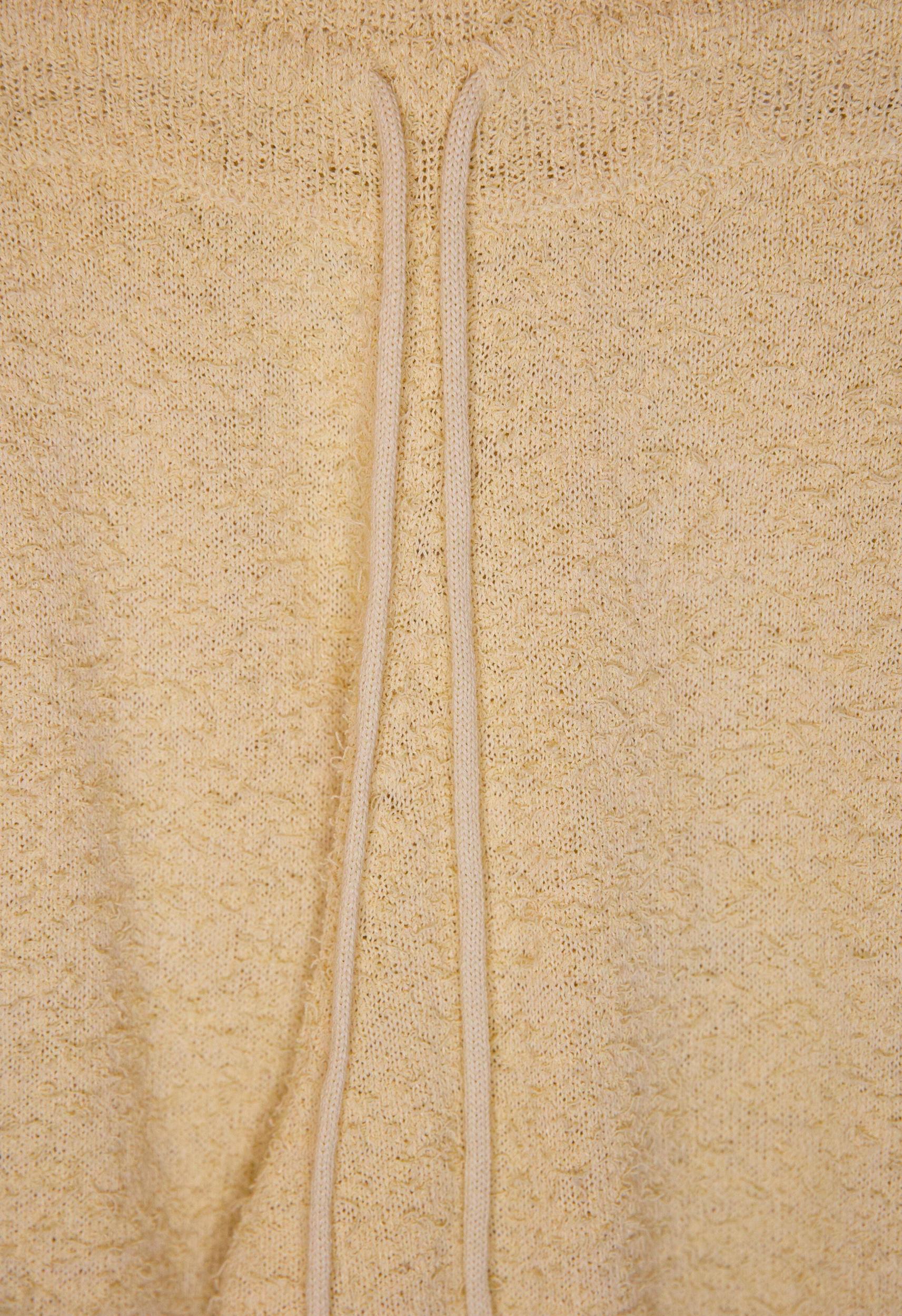 Fuzzy Drawstring Pant In Yellow Product Image