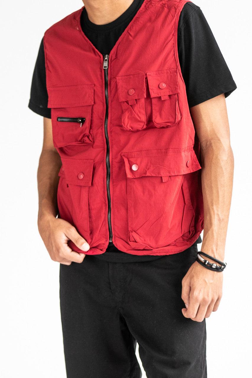 Red Cargo Vest Product Image