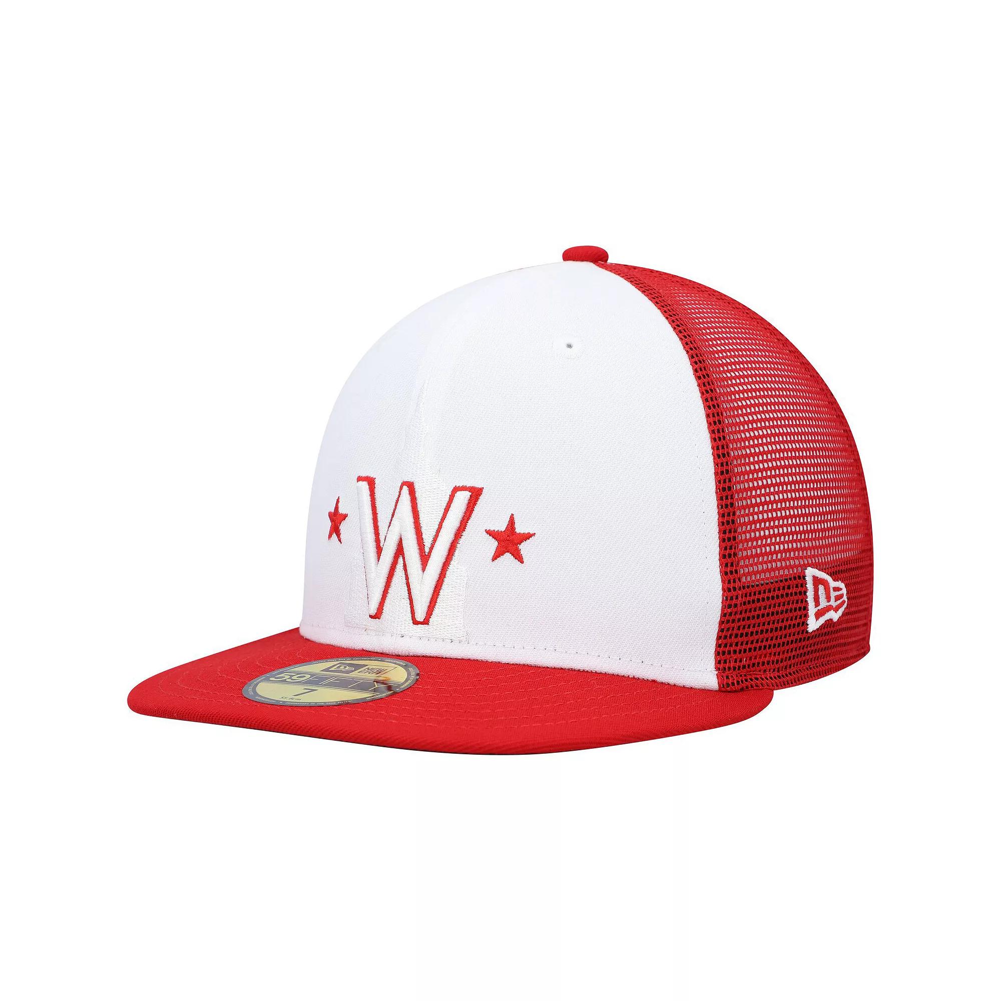 Men's New Era White/Red Washington Nationals 2023 On-Field Batting Practice 59FIFTY Fitted Hat,  Product Image