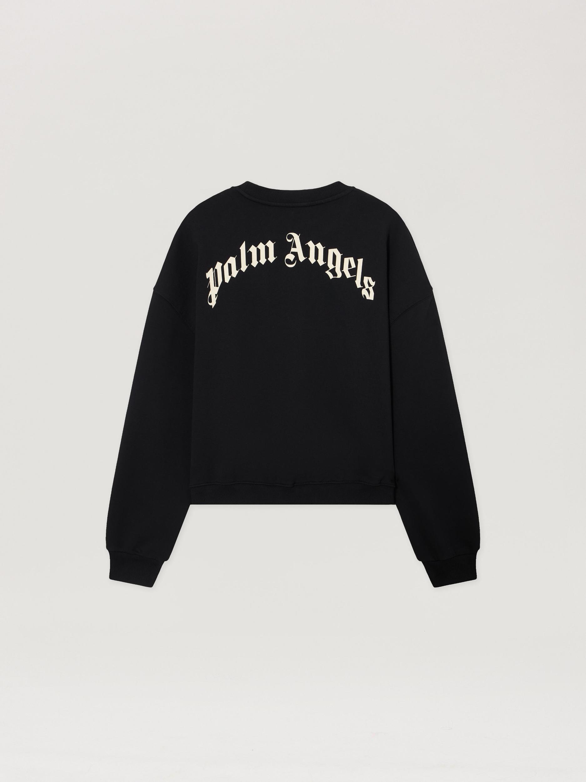 Curved Logo Crop Sweatshirt Product Image