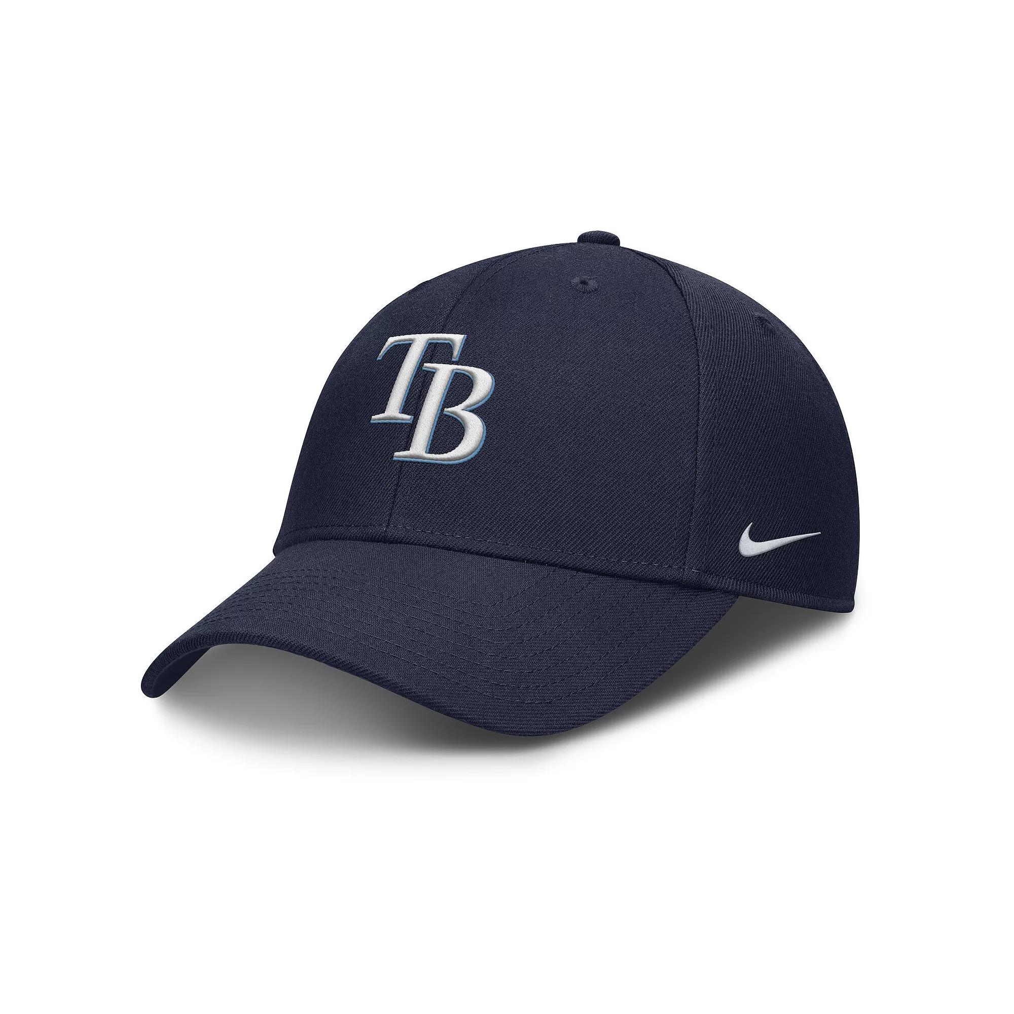 Men's Nike  Navy Tampa Bay Rays Club Performance Adjustable Hat, Size: Large/XL, Blue Product Image