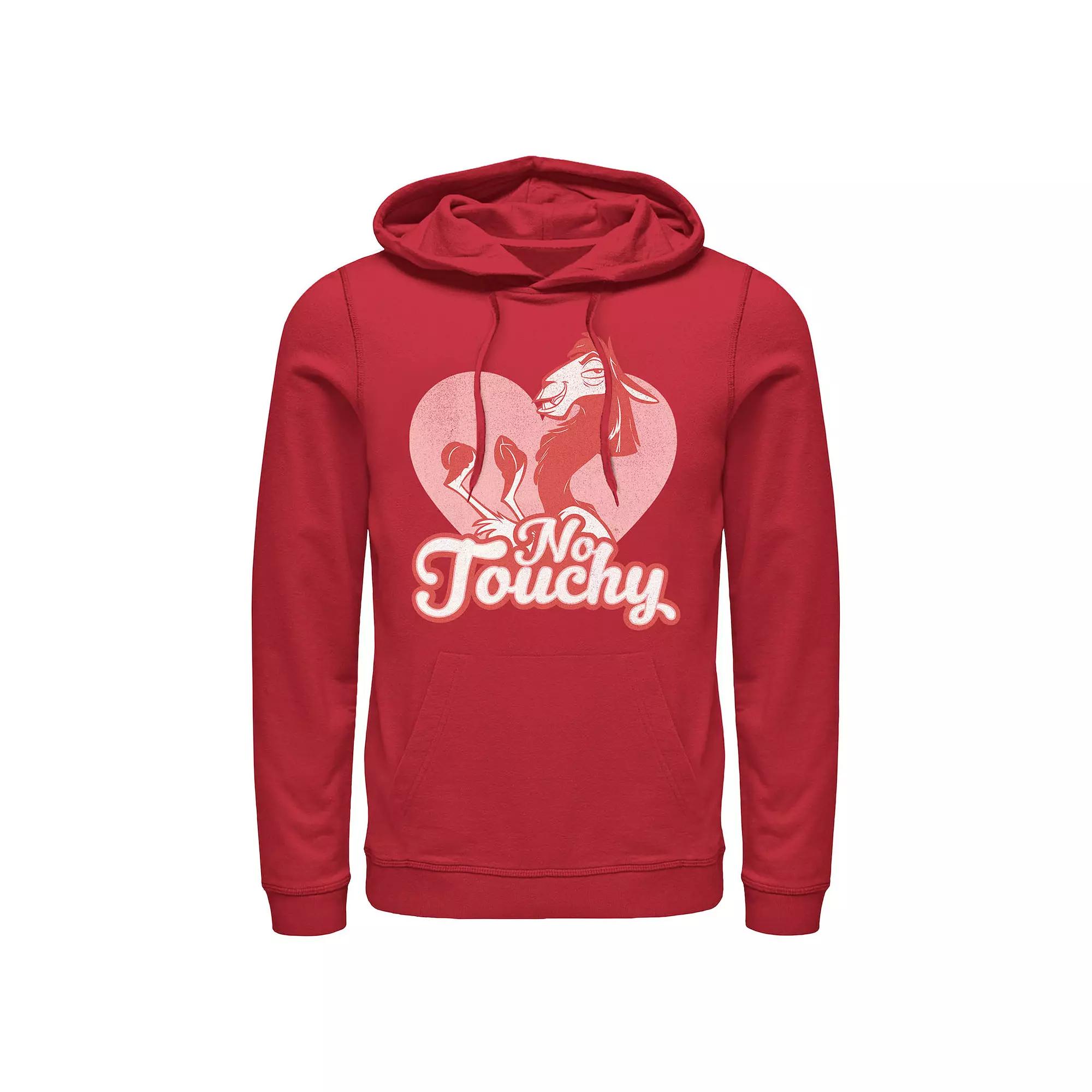 Disney's The Emperor's New Groove No Touchy Heart Men's Graphic Hoodie, Size: XL, Red Product Image