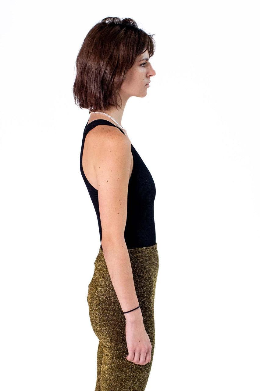 Black Seamless V Bodysuit Product Image