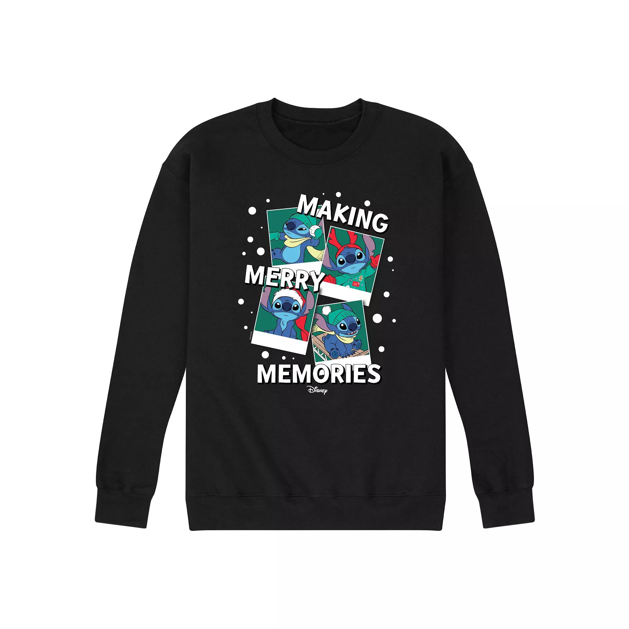 Disney's Lilo & Stitch Men's Making Memories Fleece Sweatshirt,  Product Image
