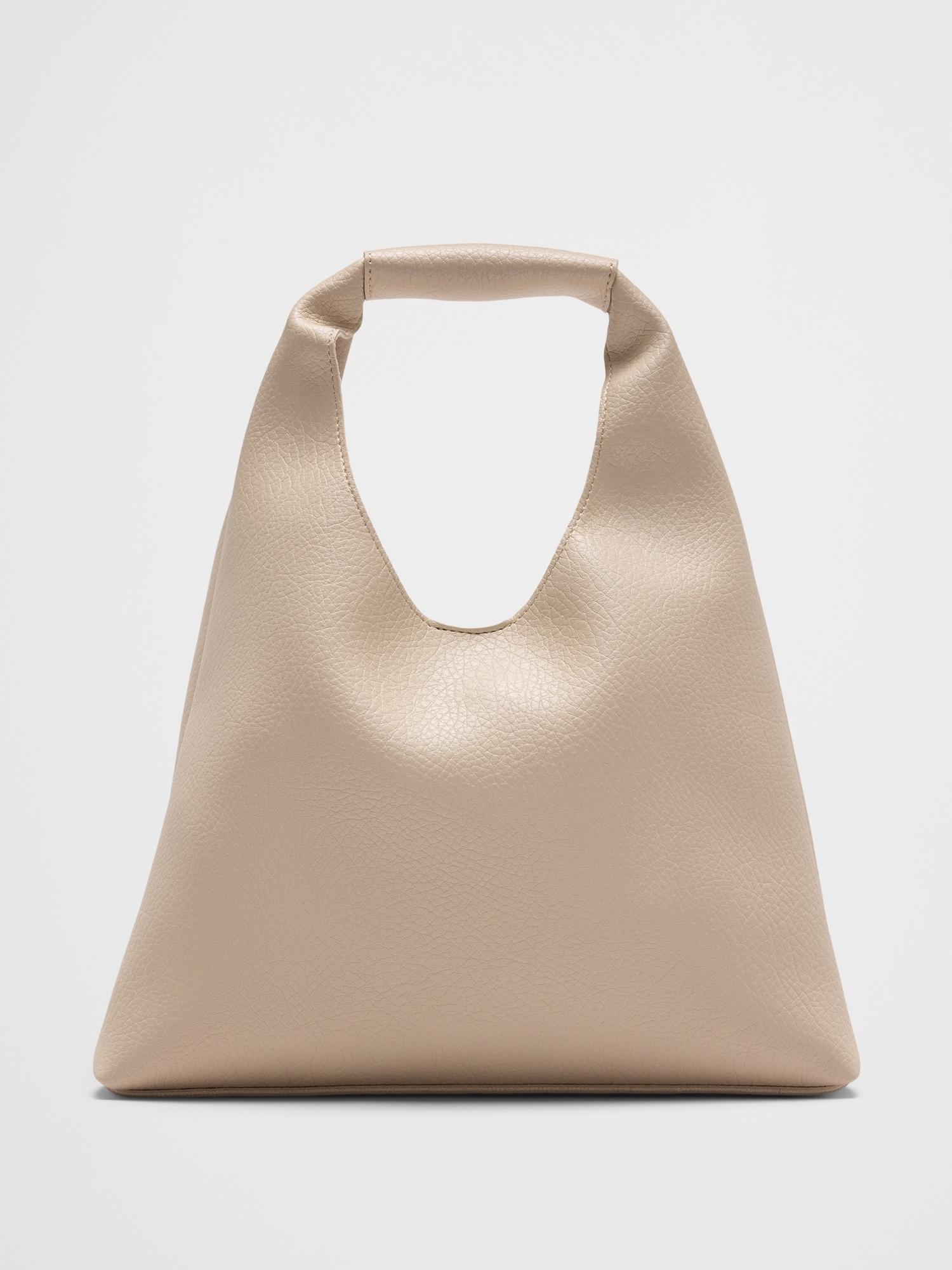 Vegan Leather Mini Slouchy Tote Product Image
