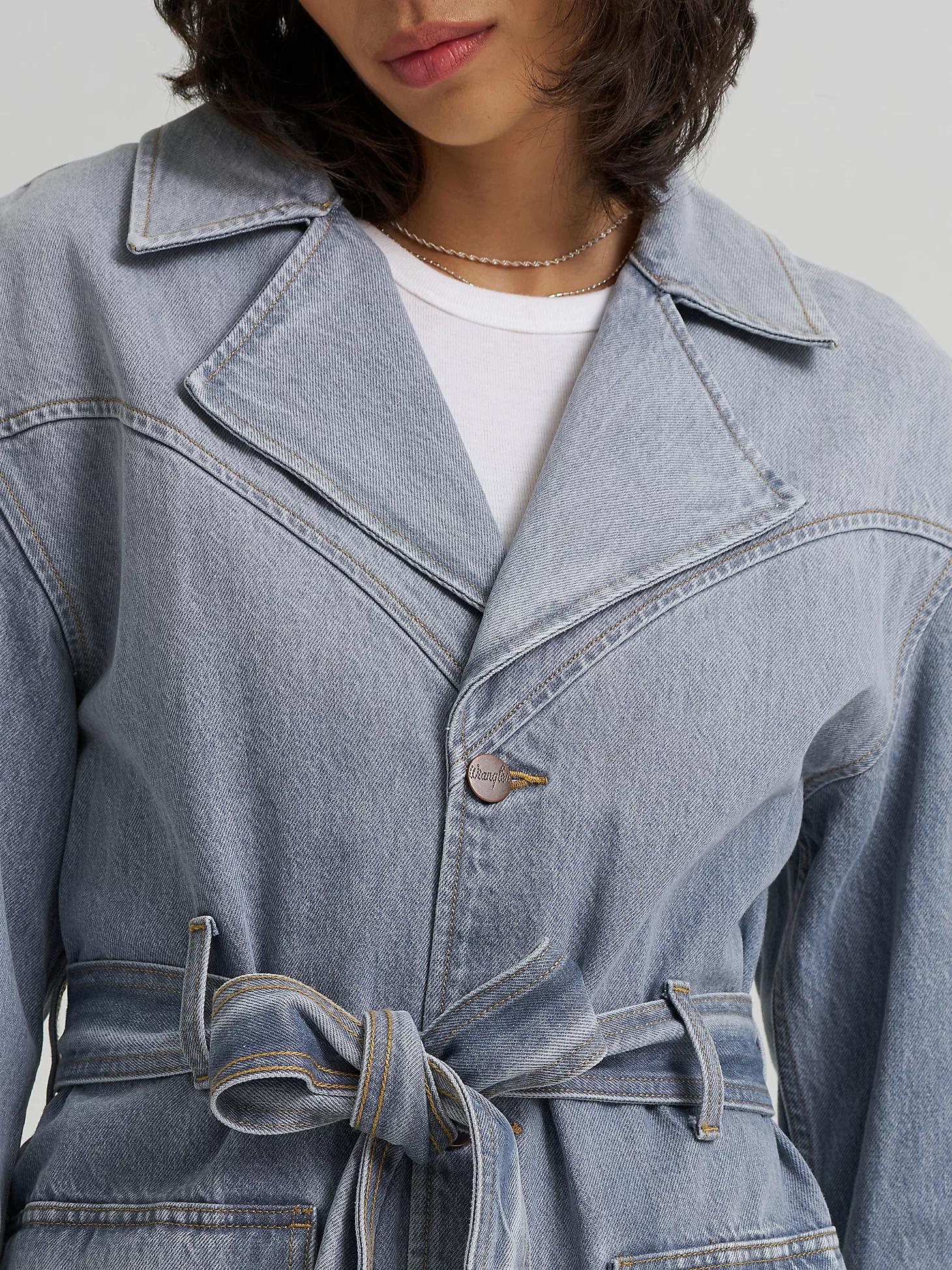 Women's Denim Trench in Haute Haze Product Image
