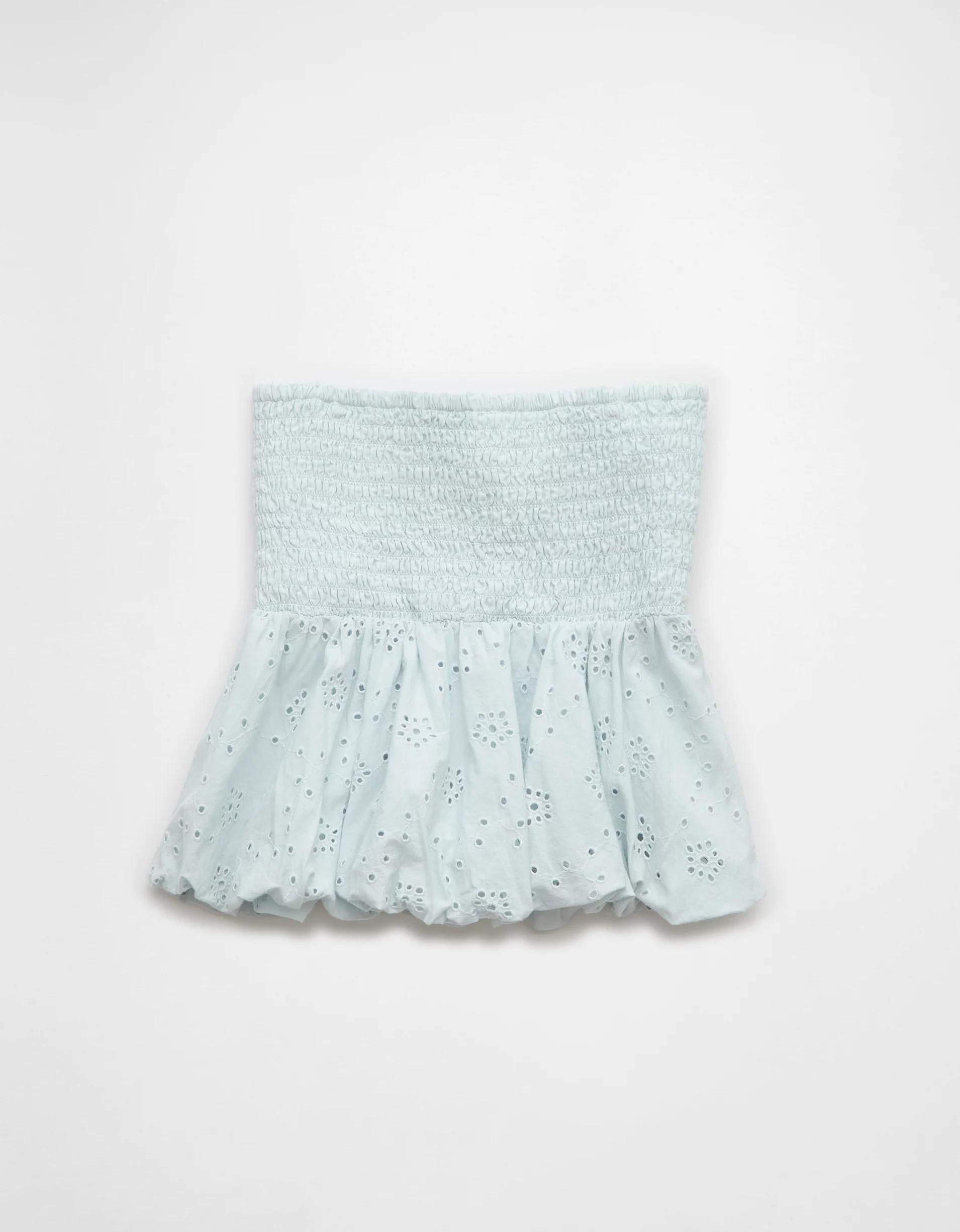 AE Eyelet Bubble Tube Top Product Image