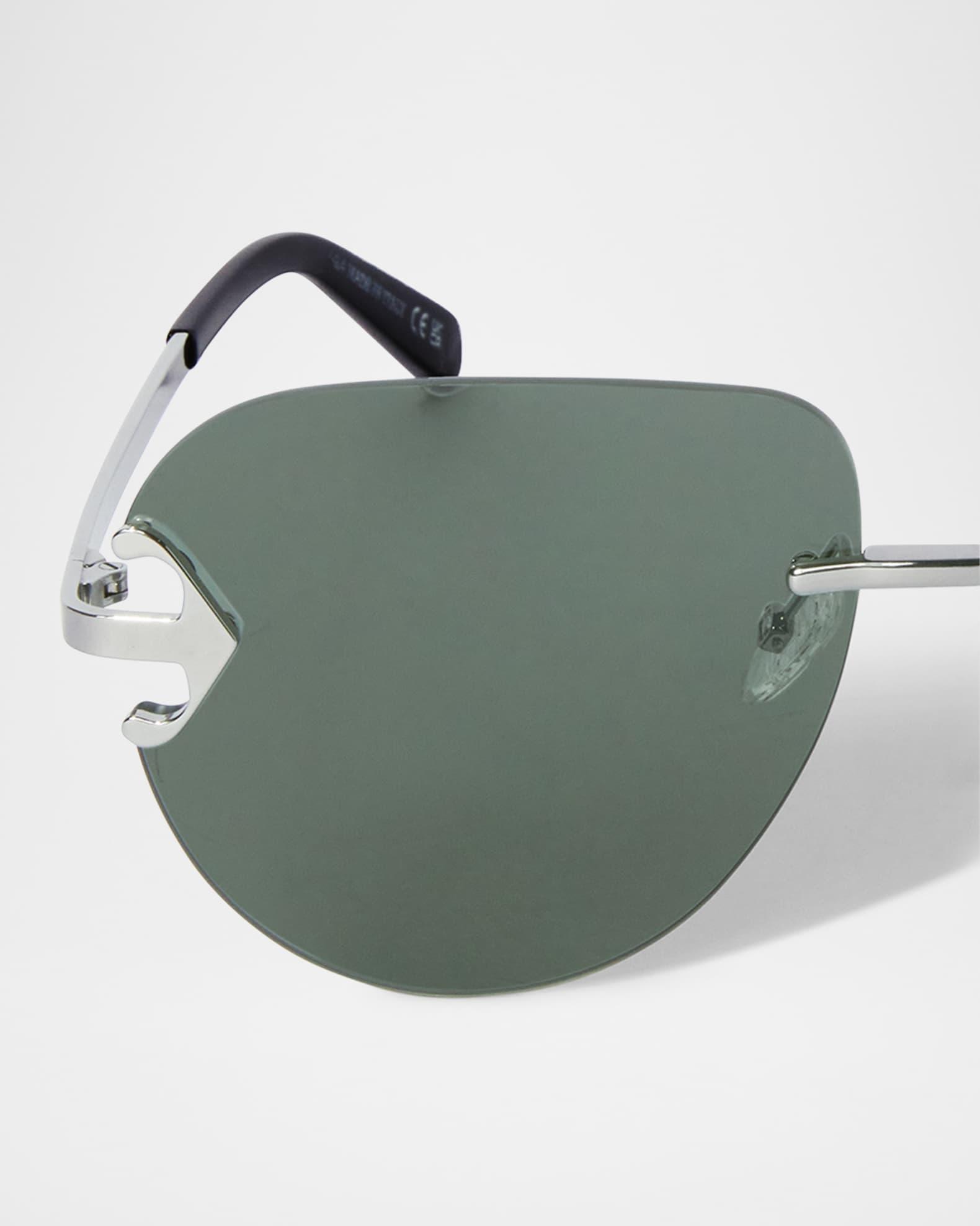 Mens Alexandria Metal Round Sunglasses Product Image