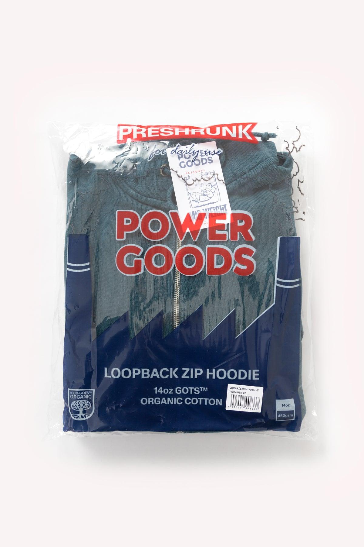 Power Goods - Loopback Zip Hoodie - Harbour Product Image