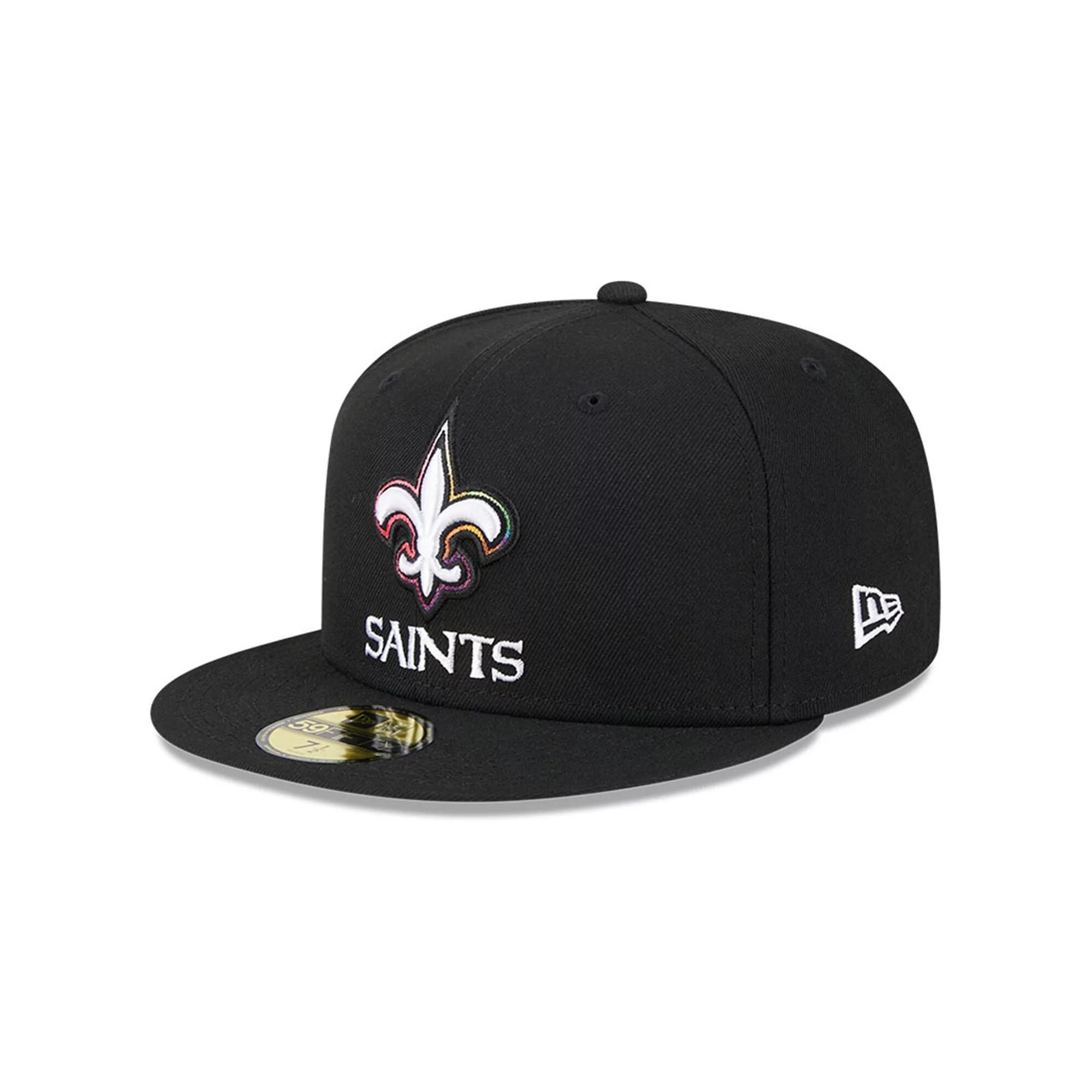Men's New Era  Black New Orleans Saints 2023 NFL Crucial Catch 59FIFTY Fitted Hat, Size: 7 5/8 Product Image
