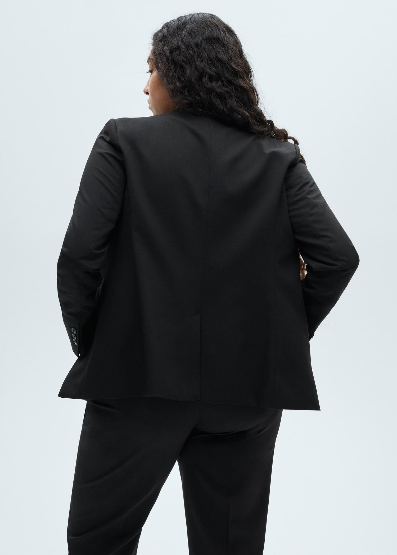Fitted suit jacket - Women | MANGO USA Product Image