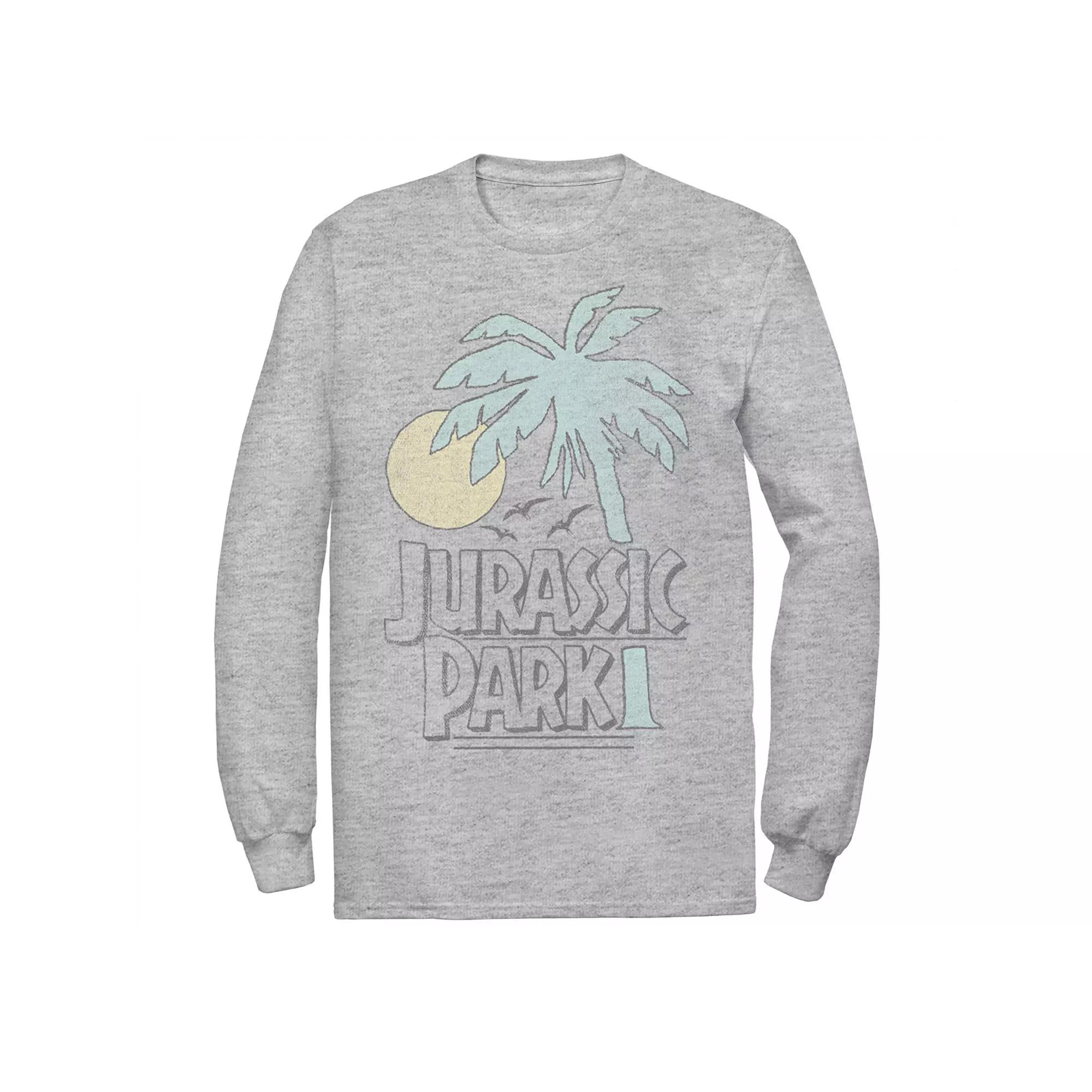 Men's Jurassic Park Palm Tree Sunset Logo Tee,  Product Image