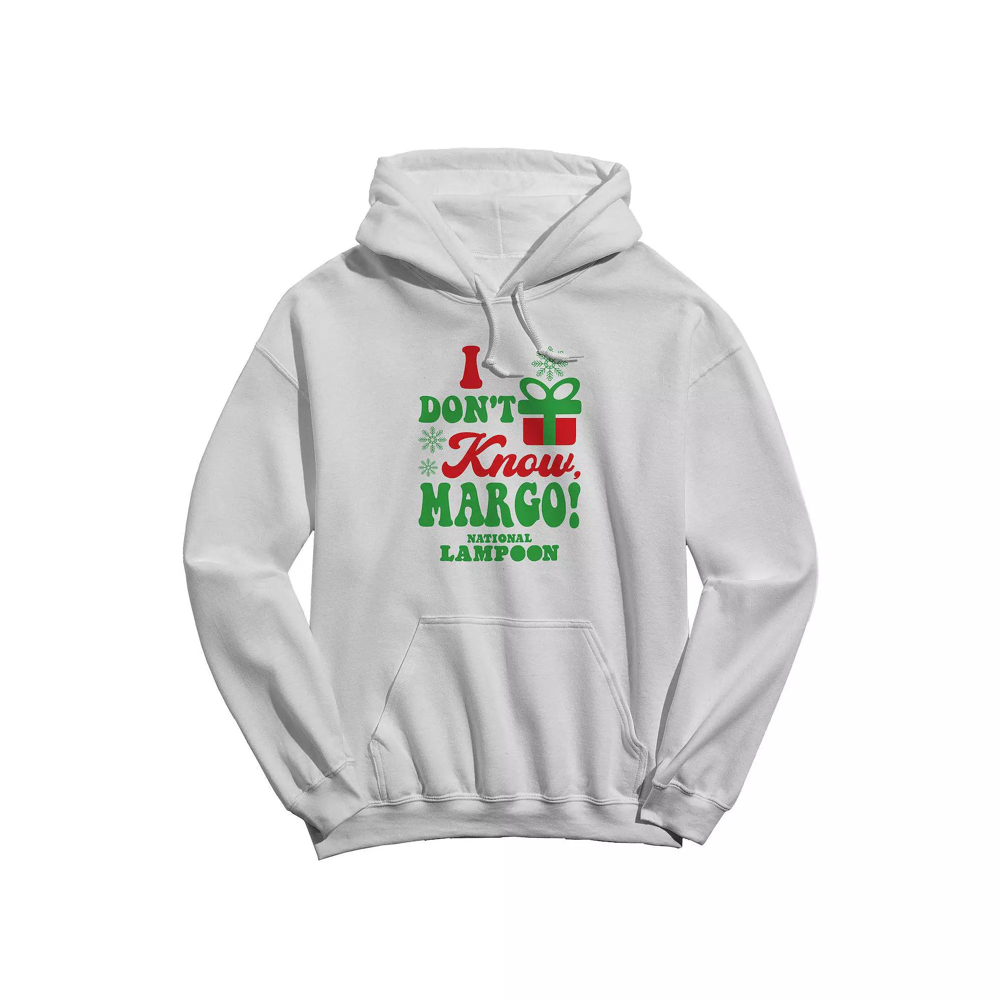 Men's I Don't Know Margo National Lampoon's Christmas Vacation Graphic Hoodie, Size: XXL, White Product Image