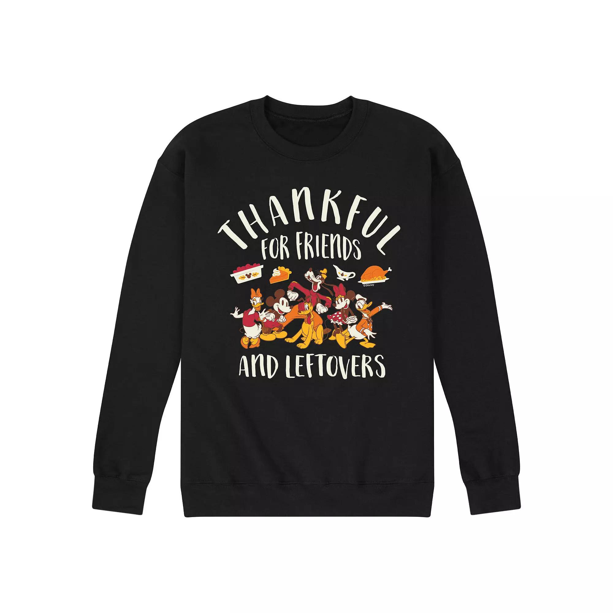 Disney's Mickey Mouse & Friends Men's Friends And Leftovers Fleece Sweatshirt,  Product Image