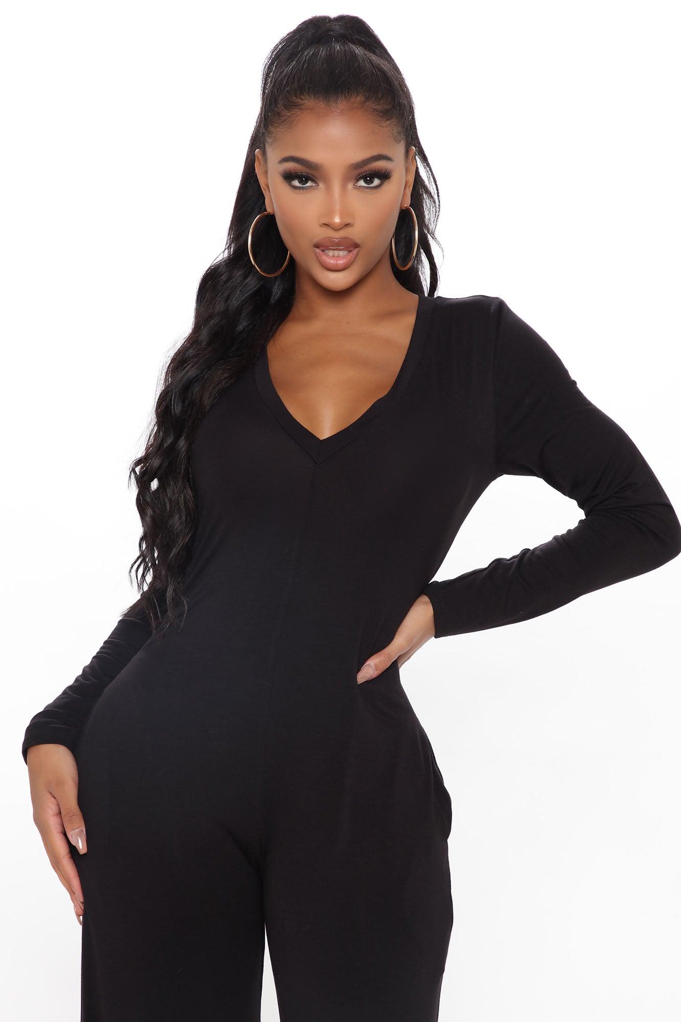 Slipped In Comfort Jumpsuit - Black Product Image