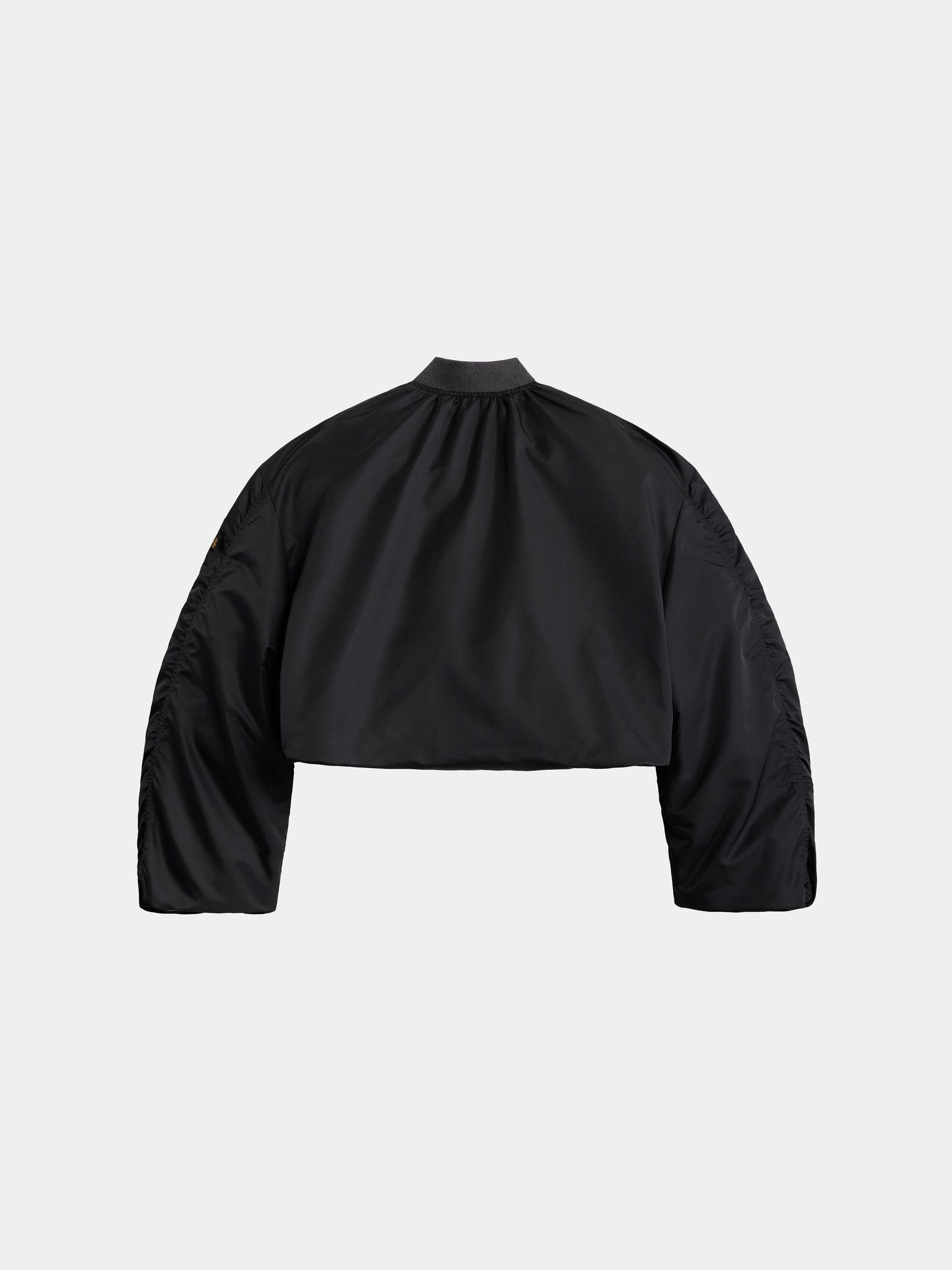 KNIT RIB MA-1 FLIGHT JACKET WOMENS (FIELD GRAY) - FIELD GRAY / S Product Image