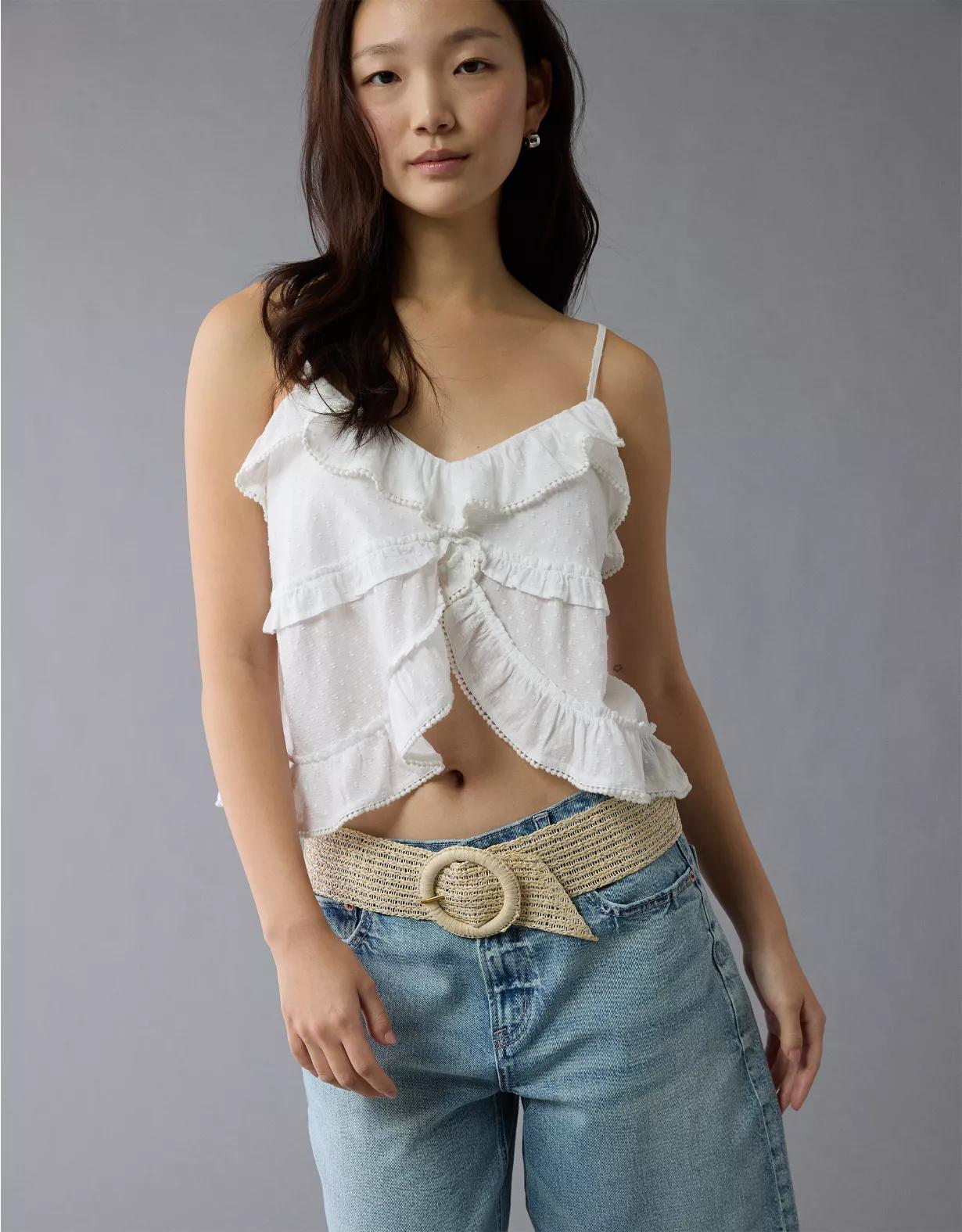 AE V-Neck Ruffle Cami Product Image