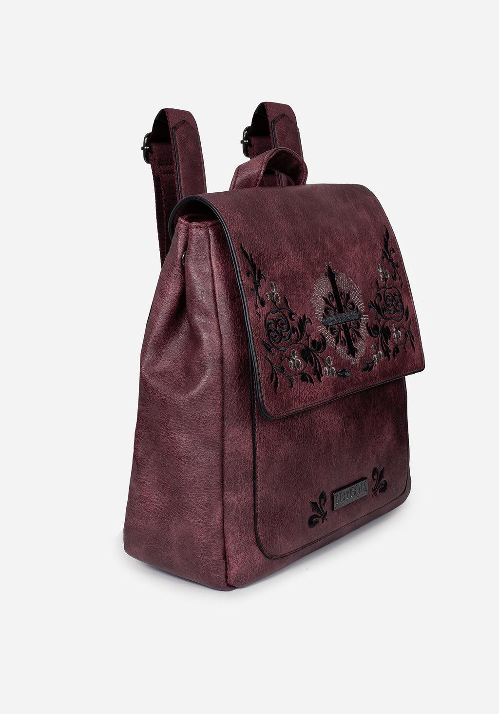 Elderberry Embroidered Mini Backpack Product Image