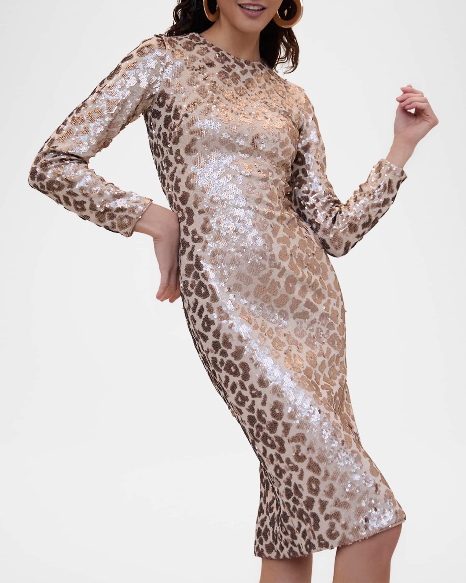 Tatiana Sequin Bodycon Midi Dress Product Image