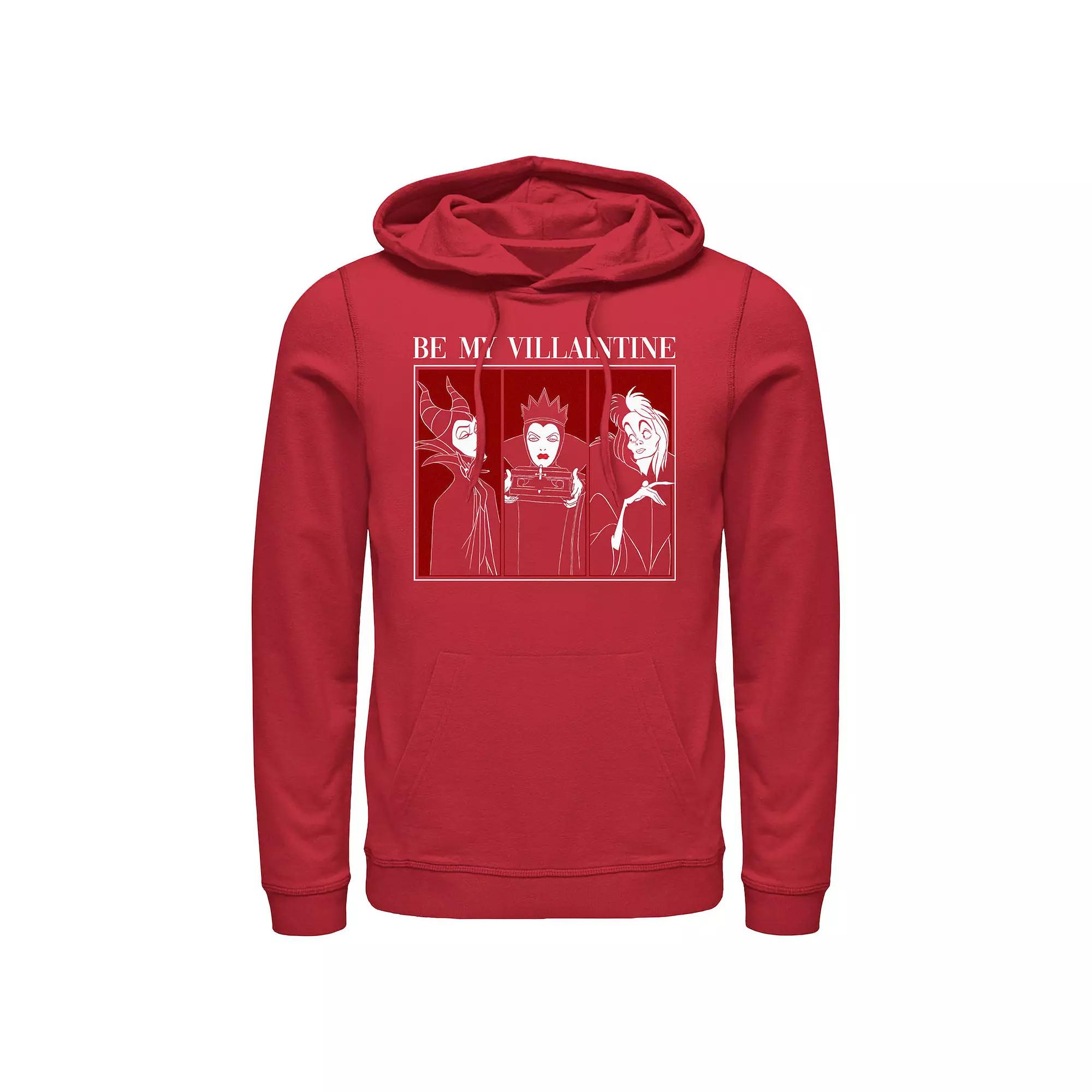 Disney's Villains Be My Villaintine Men's Graphic Hoodie, Size: XL, Red Product Image