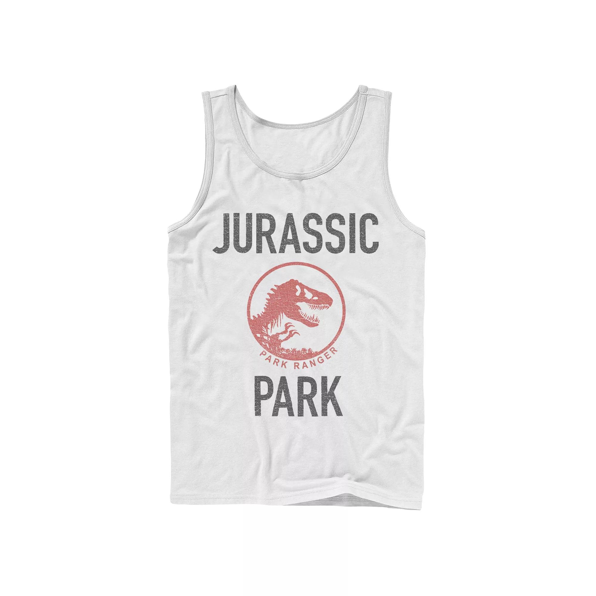 Men's Jurassic Park Fossil Coin Logo Tank Top,  Product Image
