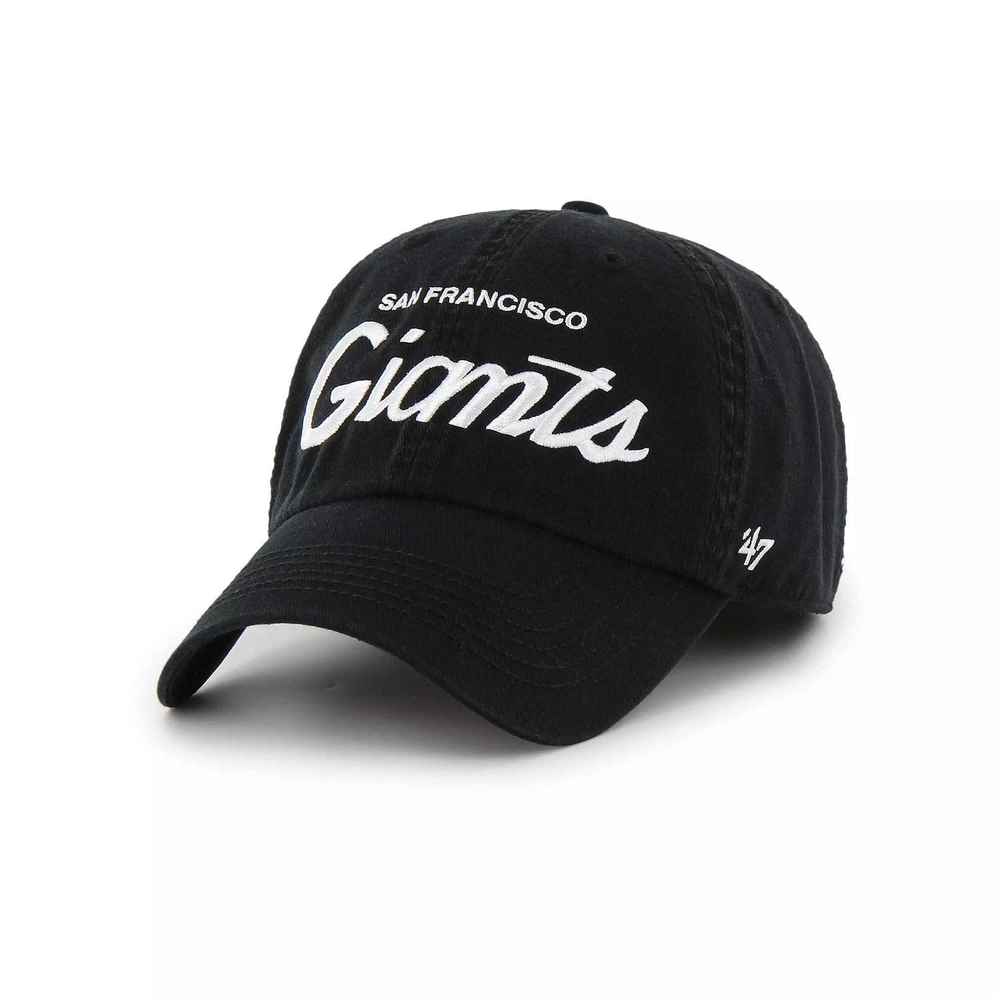 Men's '47 Black San Francisco Giants Crosstown Classic Franchise Fitted Hat,  Product Image