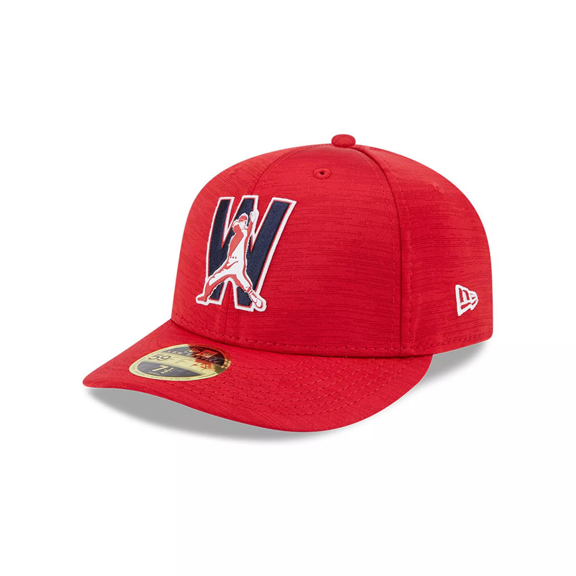 Men's New Era Red Washington Nationals 2023 Clubhouse Low Profile 59FIFTY Fitted Hat,  Product Image