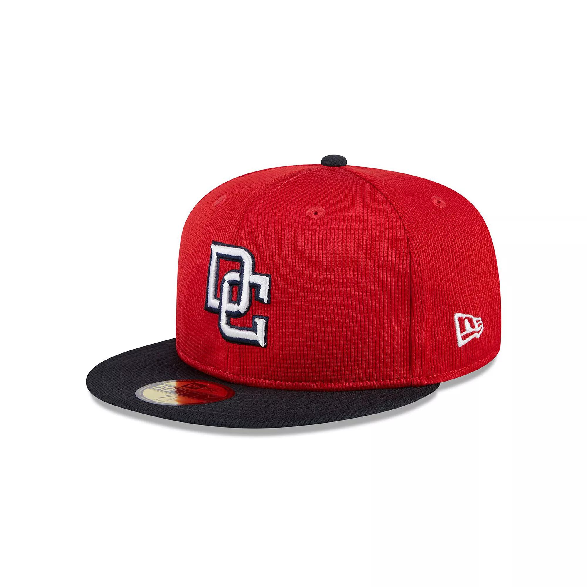 Men's New Era  Red Washington Nationals 2024 Batting Practice 59FIFTY Fitted Hat, Size: 7 7/8 Product Image
