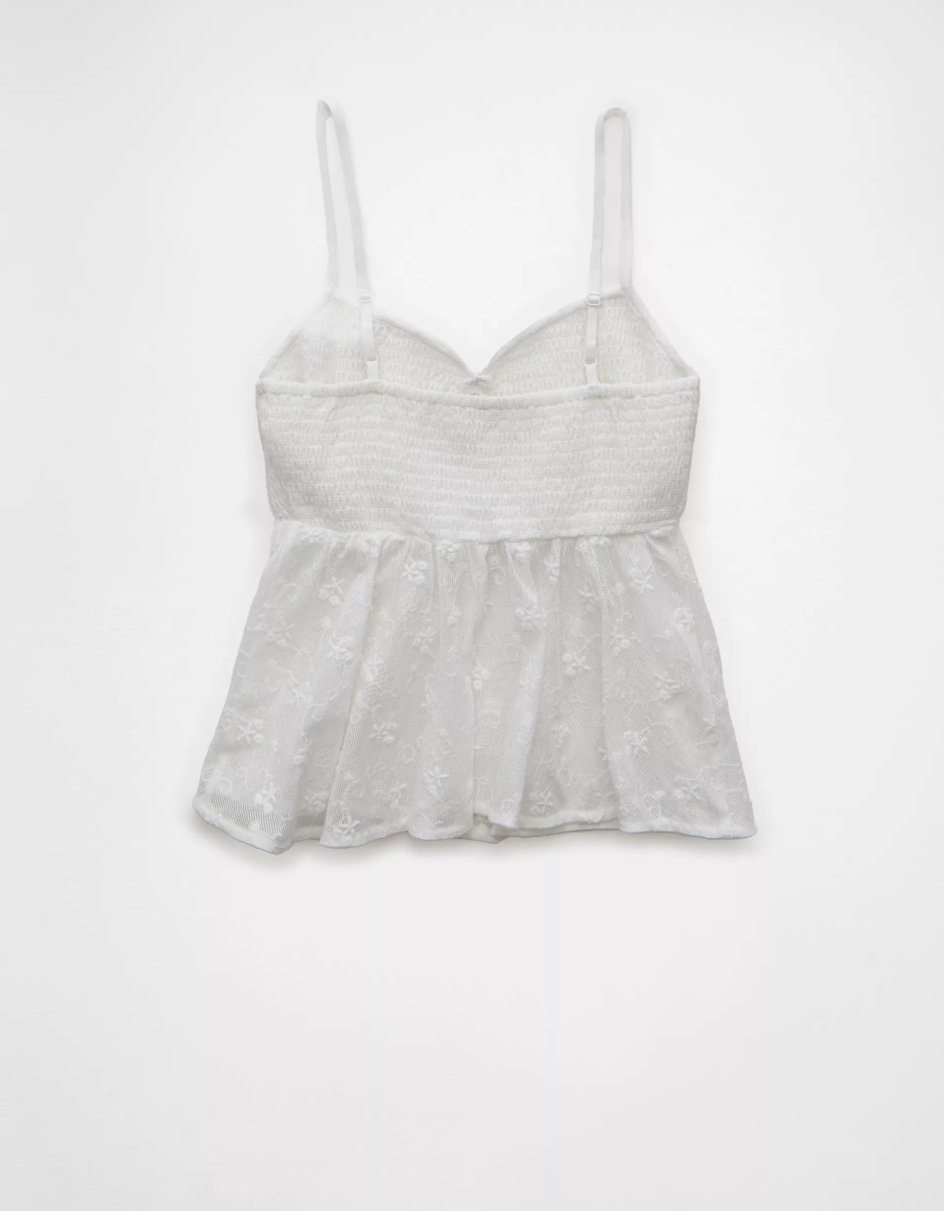 AE V-Neck Smocked Babydoll Cami Product Image