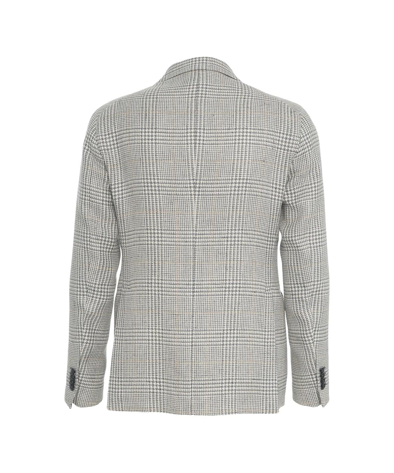 Single-breasted blazer in glen check Product Image